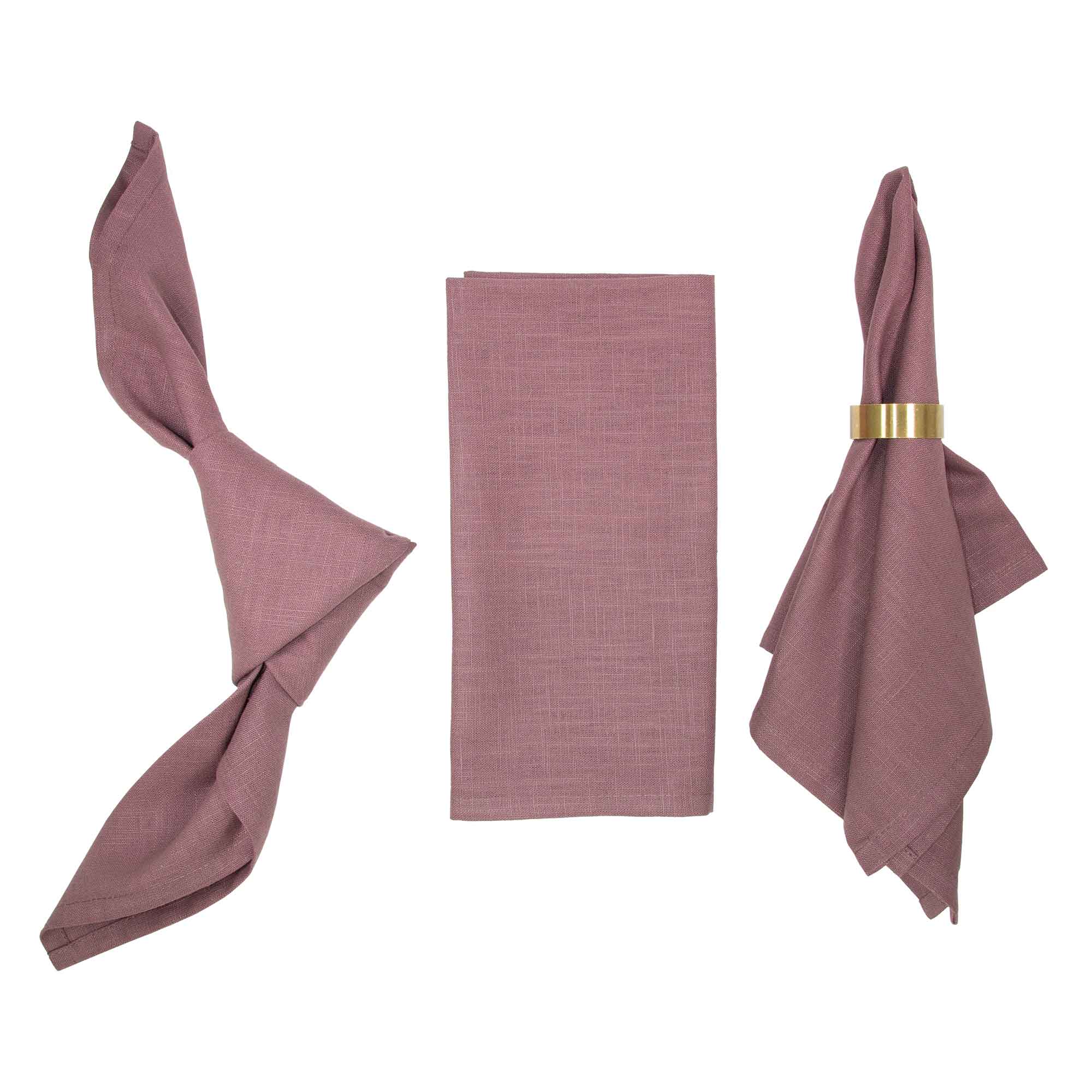 Leinenserviette Stoffserviette Mauve