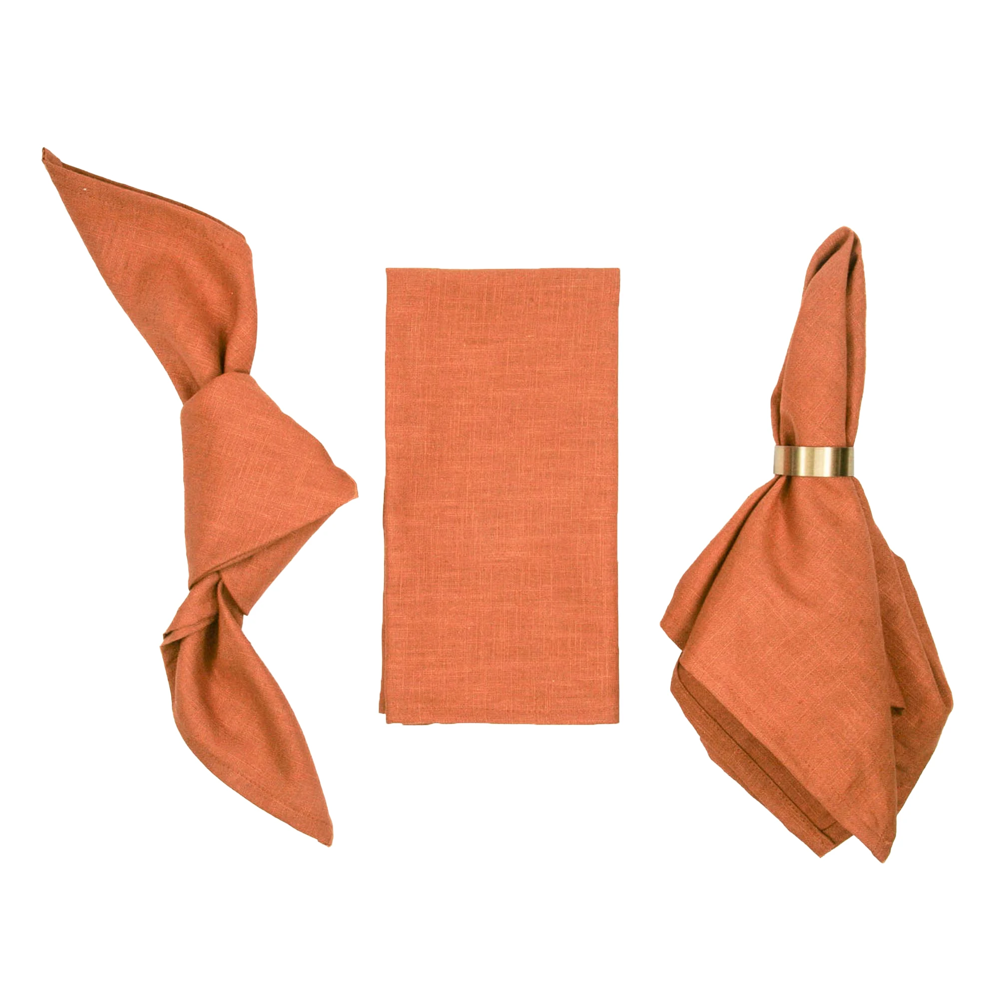 Linen napkin TANGERINE | tangerine orange