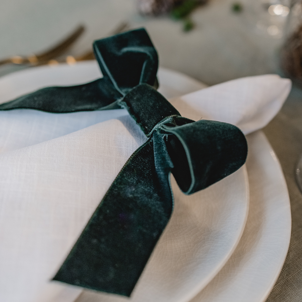 Napkin rings VELVET black Napkin rings VELVET black