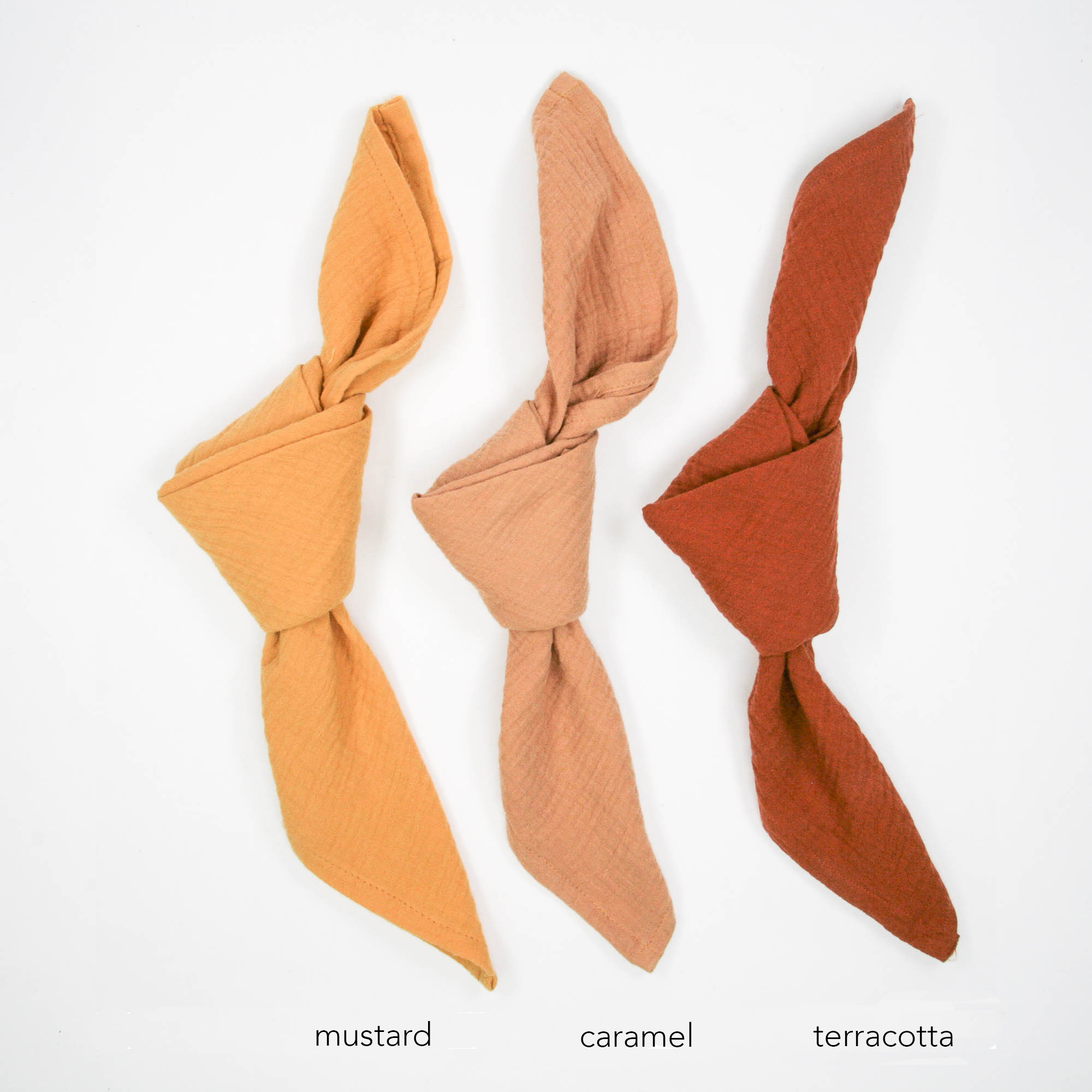stoffservietten-musselinservietten-farbkombination-03 Muslin napkin CARAMEL | caramel brown