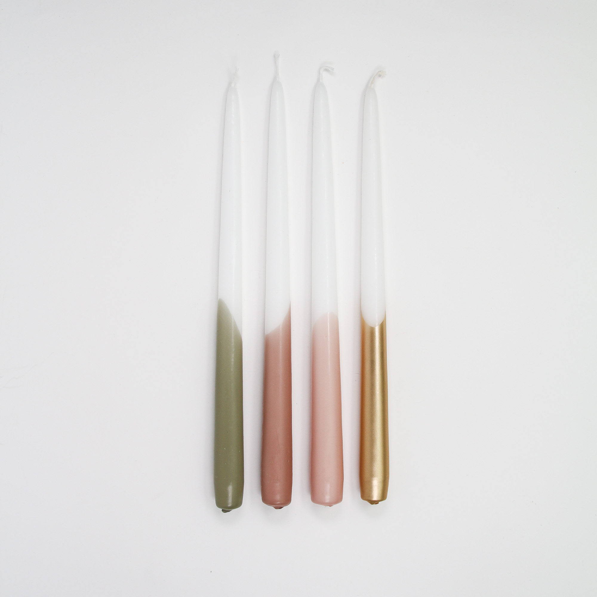 dip-dye-kerzen-2 Dip Dye taper candles GOLD - 2 pcs.
