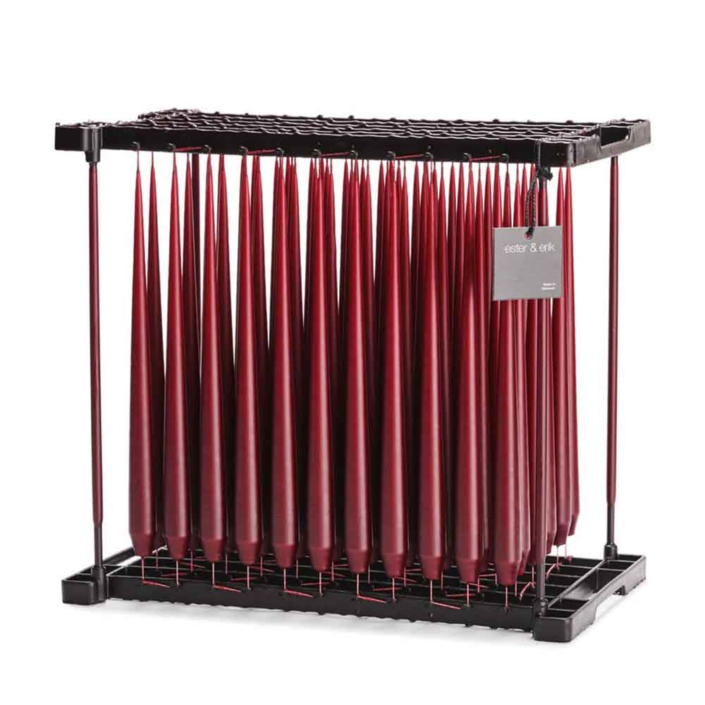 Ester & Erik taper candle DEEP WINE - color no. 44/2, 2.6 x 32 cm Ester & Erik taper candle DEEP WINE - color no. 44/2, 2.6 x 32 cm