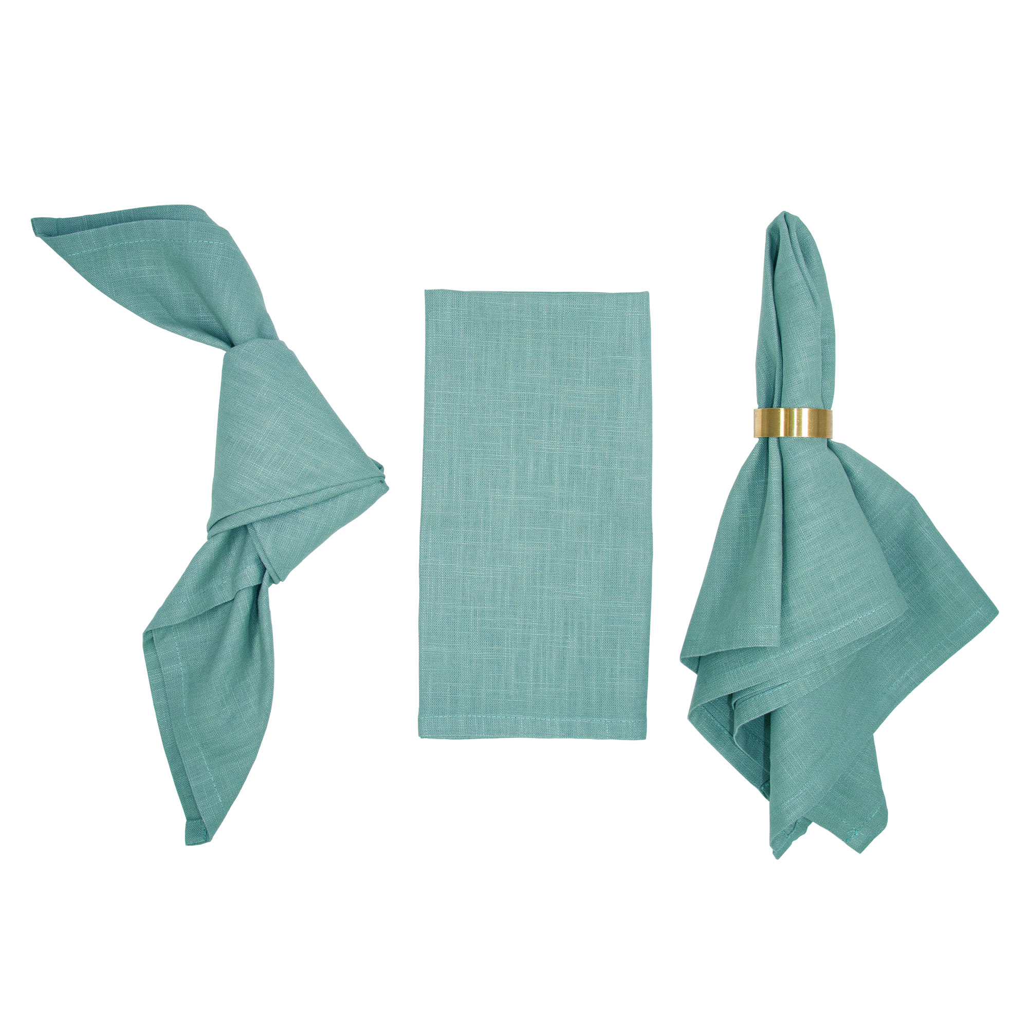 Leinenserviette Stoffserviette Seegrün sea green Leinenserviette Stoffserviette Seegrün sea green