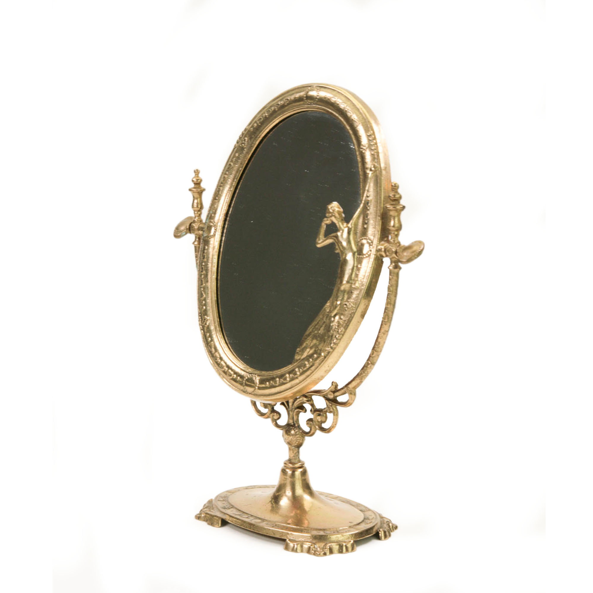 antik-tischspiegel-messing-jugendstil-mieten-2 Antique golden Art Nouveau table mirror for boudoir shoot or getting ready
