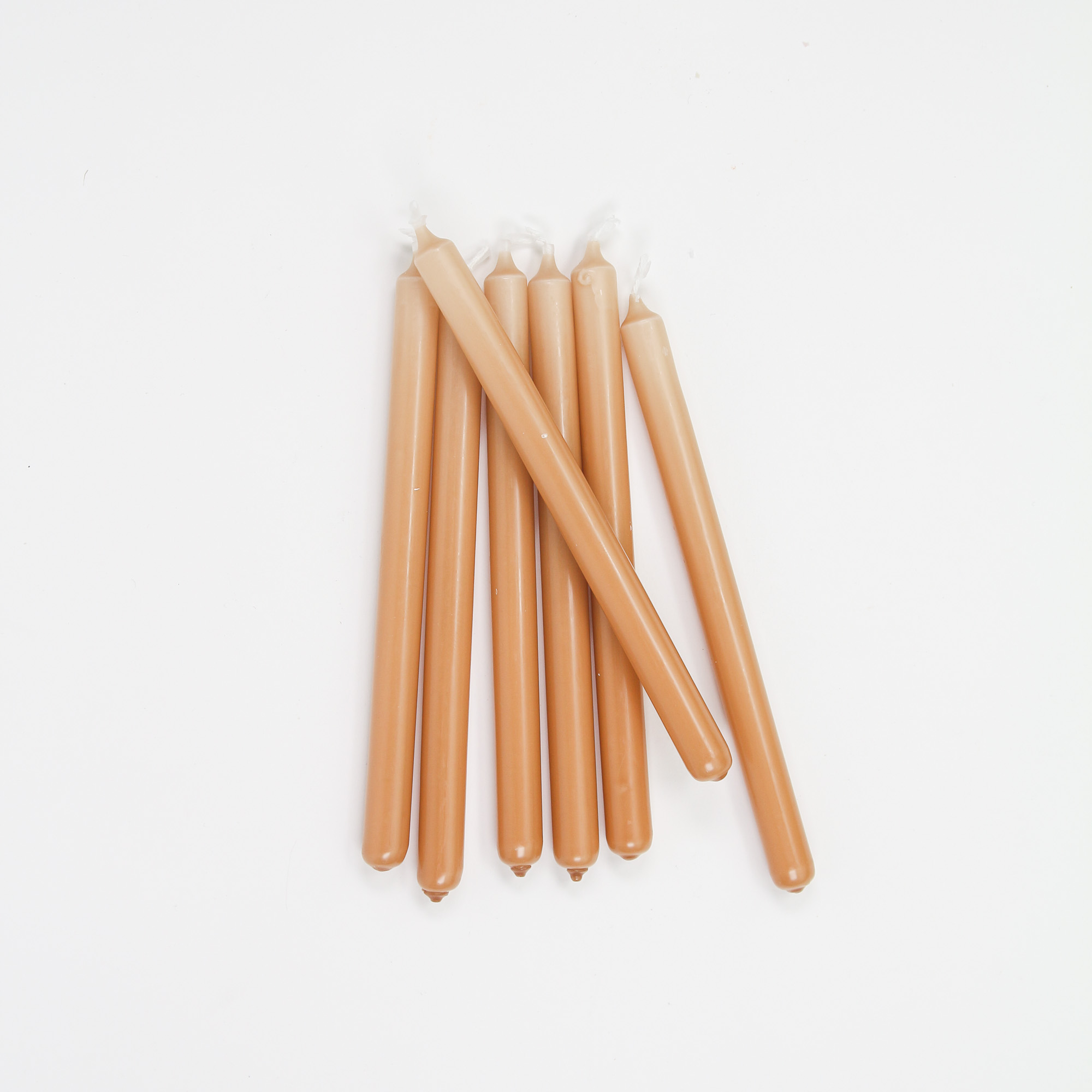 Thin stick candles/tree candles for Stoff Nagel candle holder - caramel