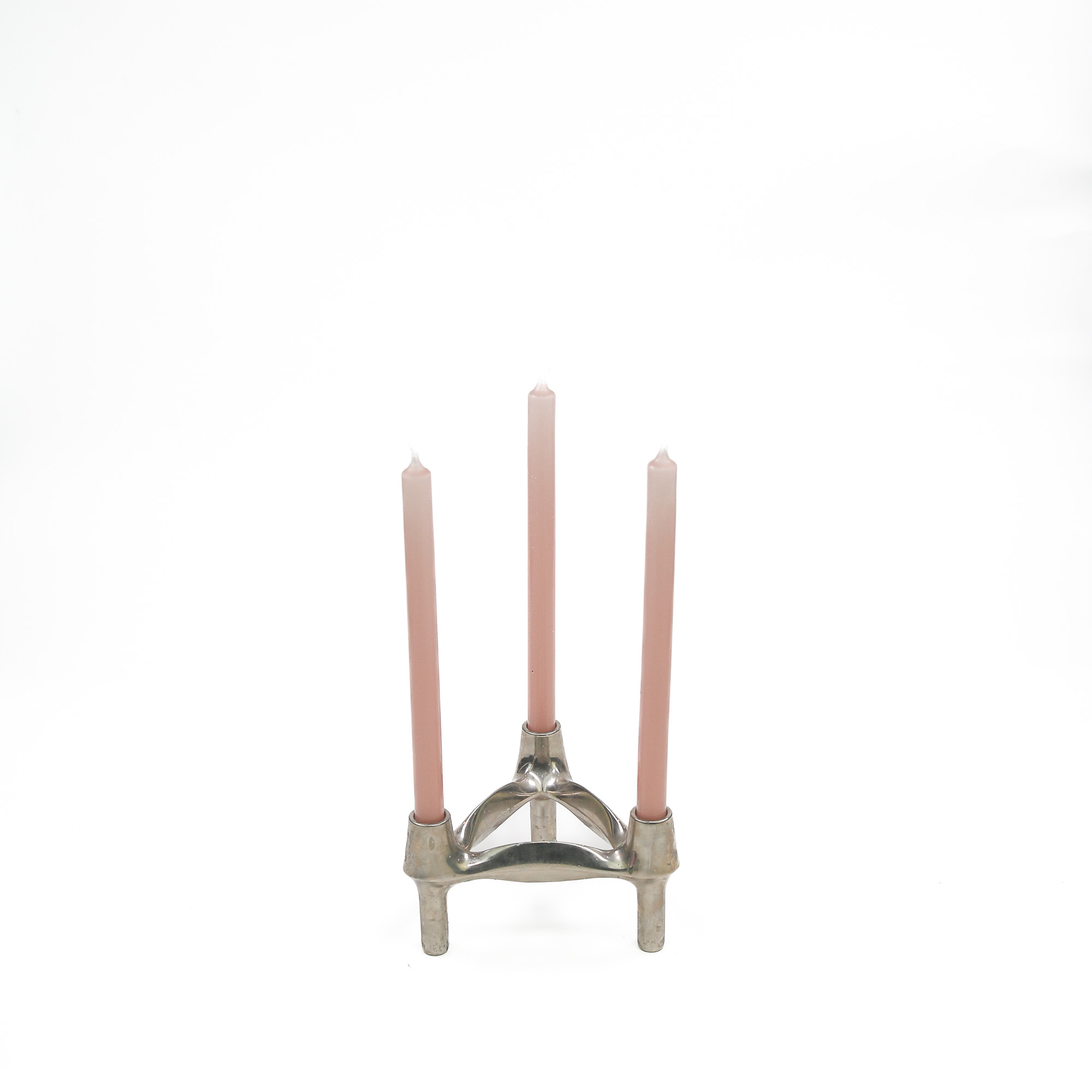 rustik-lys-dunne-stabkerzen-baumkerzen-rosa-2 Thin stick candles/tree candles for Stoff Nagel candle holder - pink