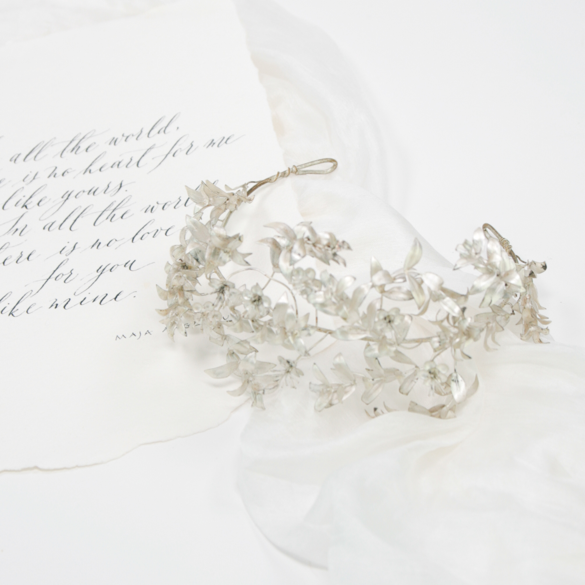 Antike versilberte Tiara Myrthe mieten Antike versilberte Tiara Myrthe mieten