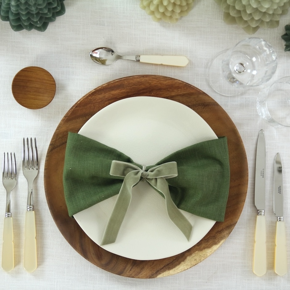 Linen napkin FERN GREEN Linen napkin FERN GREEN