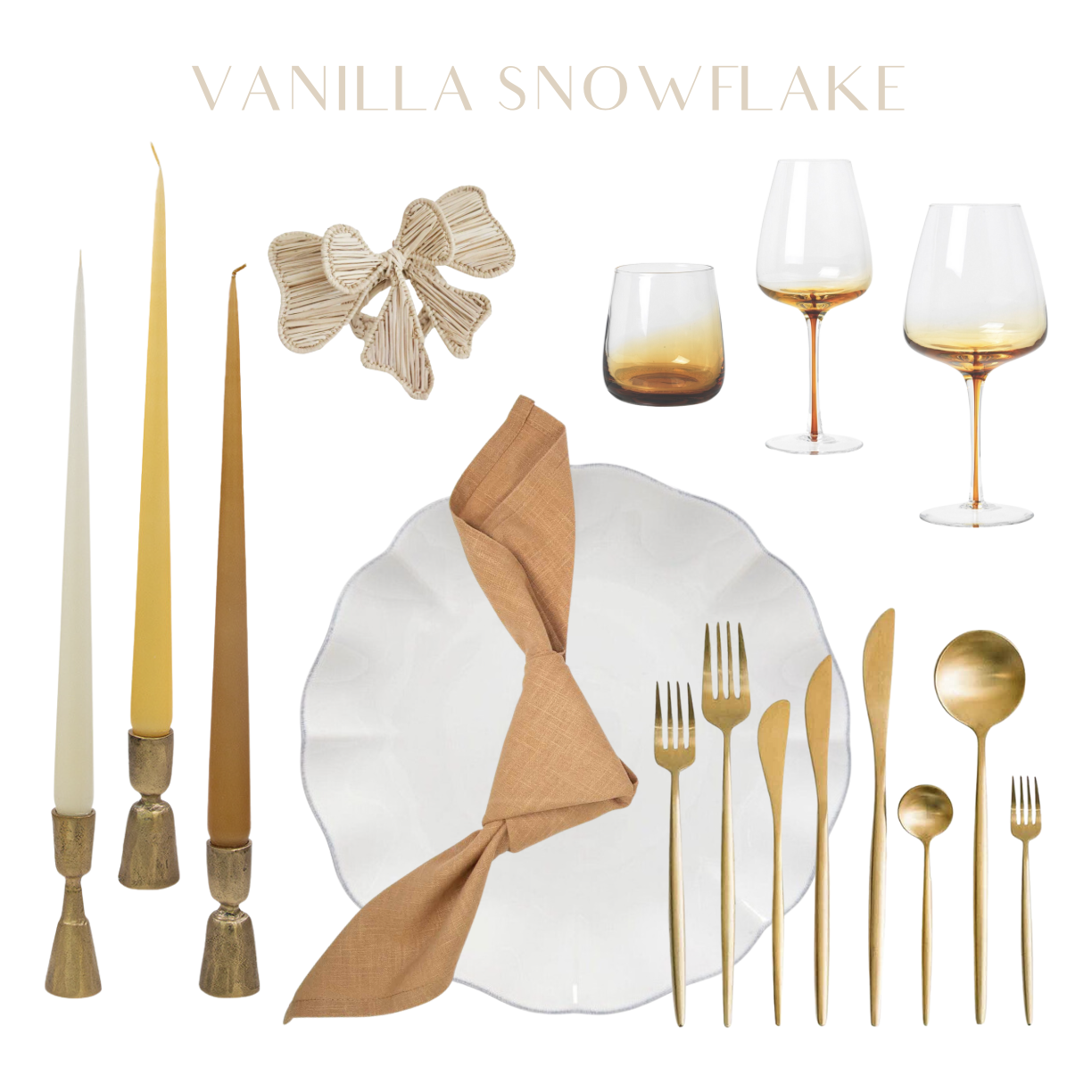 Tischdeko-Box Vanilla Snowflakes Tischdeko-Box Vanilla Snowflakes