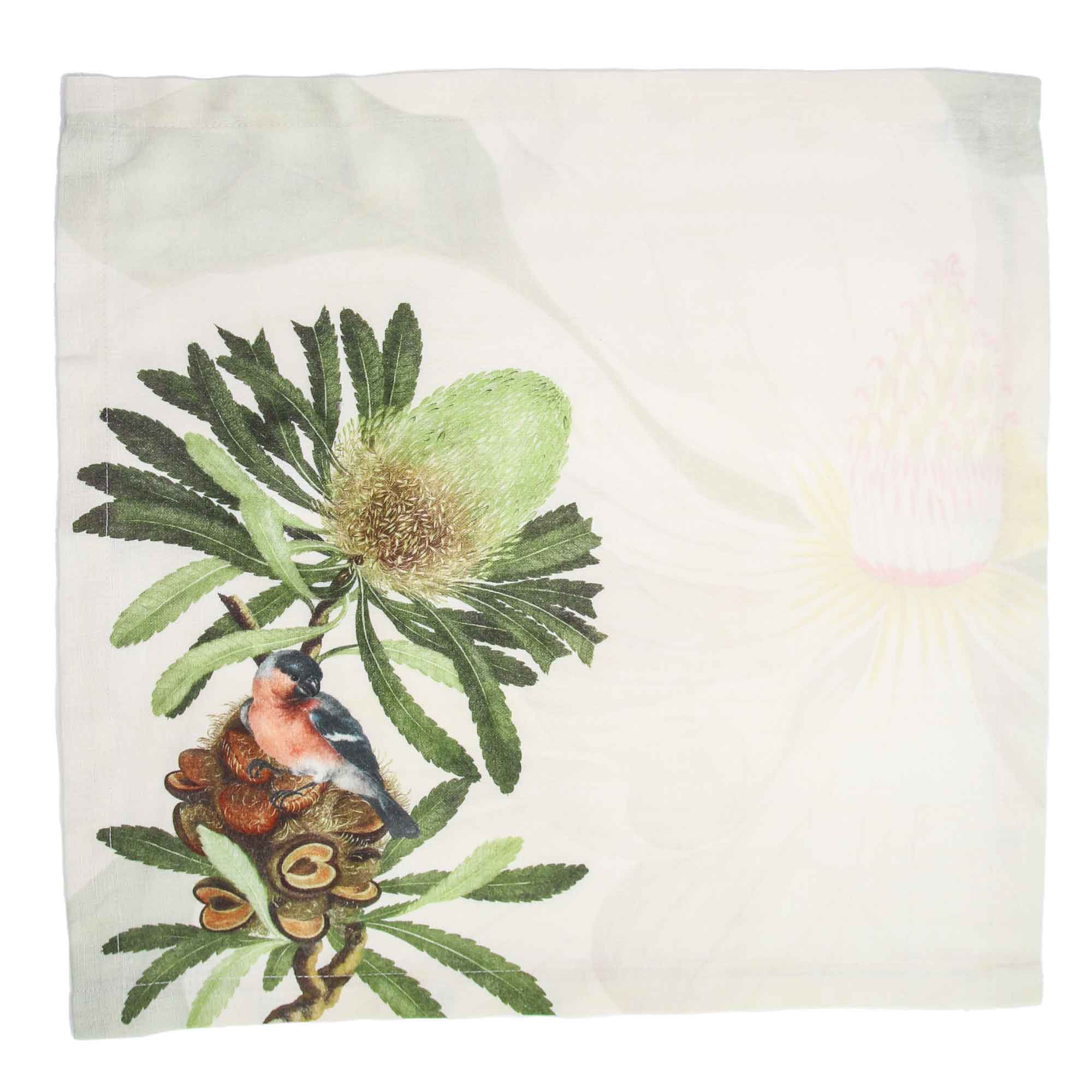 leinenservietten-bedruckt-magnolia-motiv-3 Linen napkin MAGNOLIA