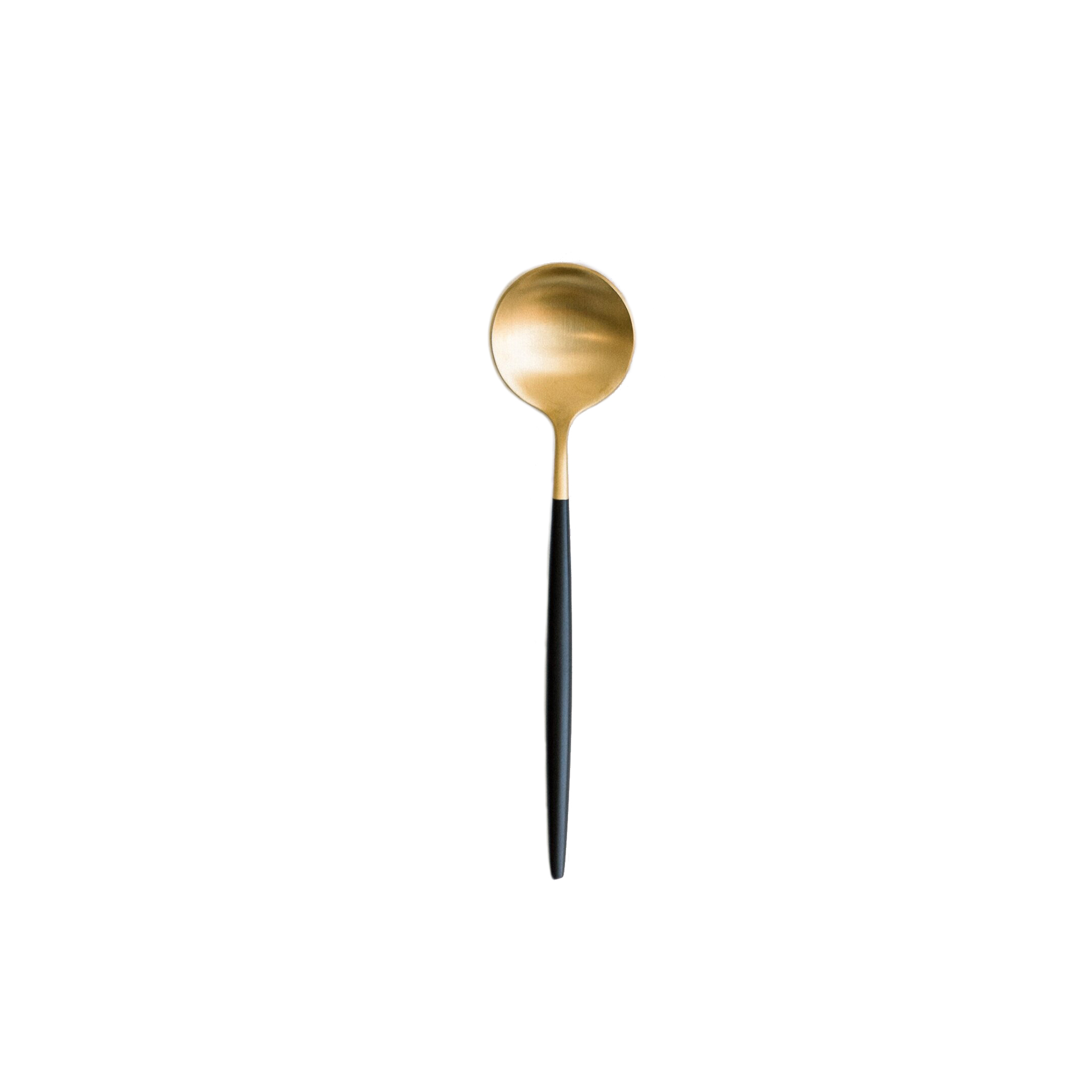 Besteck MOON schwarz gold Suppenlöffel mieten Besteck MOON schwarz gold Suppenlöffel mieten