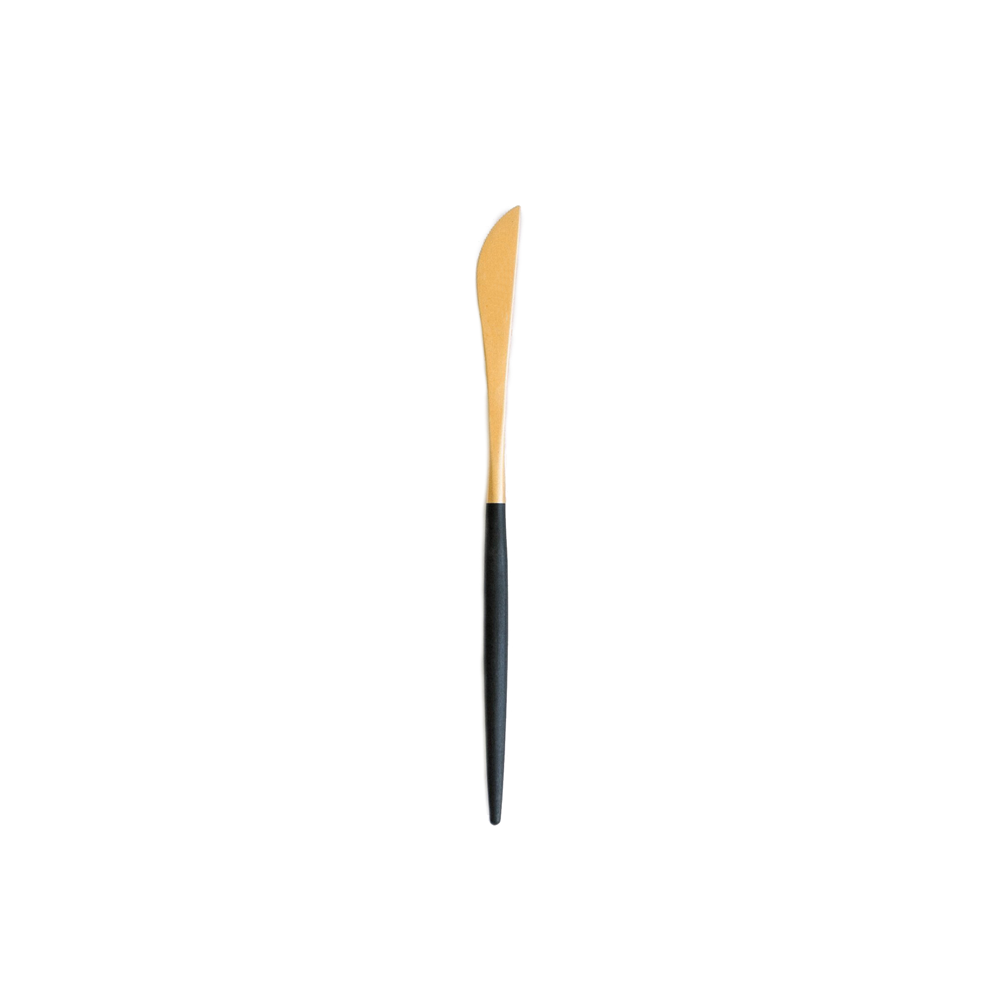 Besteck MOON schwarz gold Vorspeisenmesser mieten Besteck MOON schwarz gold Vorspeisenmesser mieten