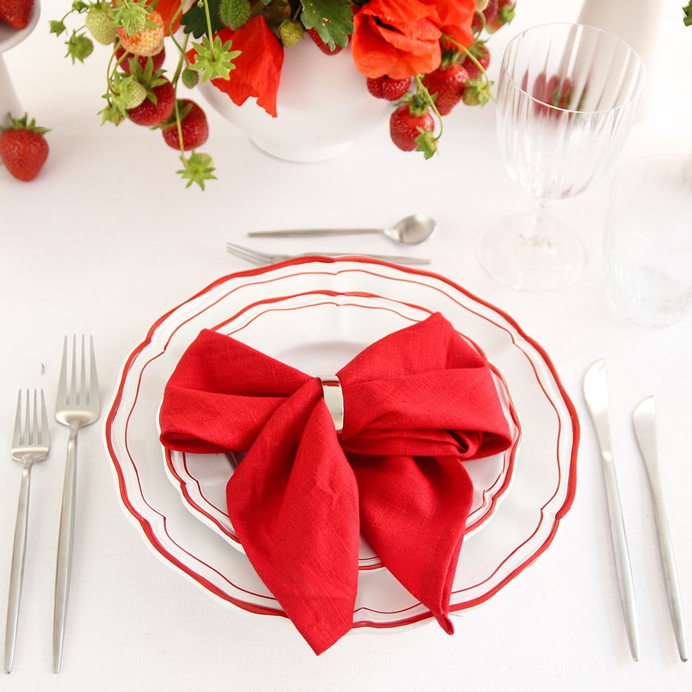 Linen napkin POPPY RED Linen napkin POPPY RED