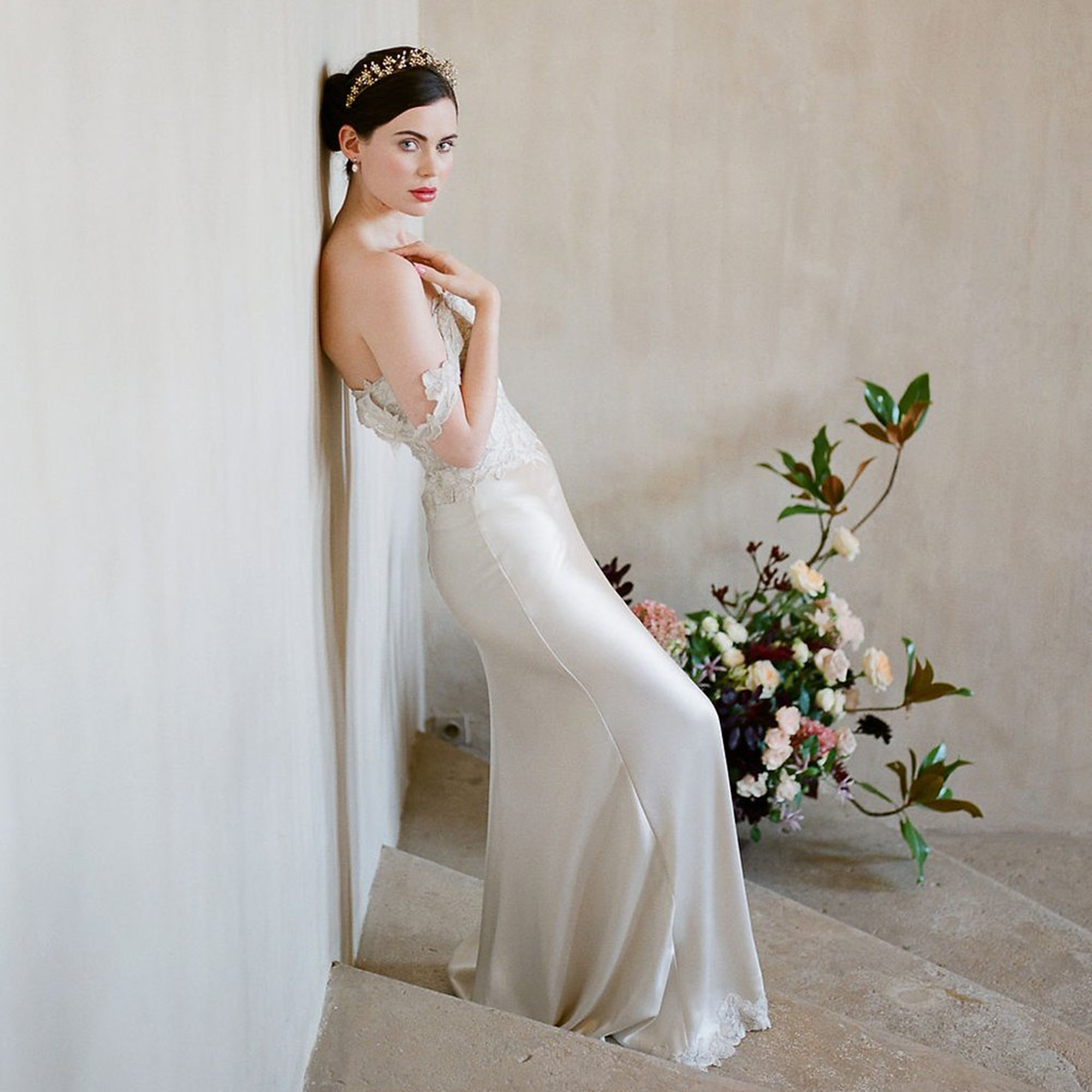gibson-bespoke-tiara-headpiece-sirene-5 Gibson Bespoke French inspired bridal crown SIRENE