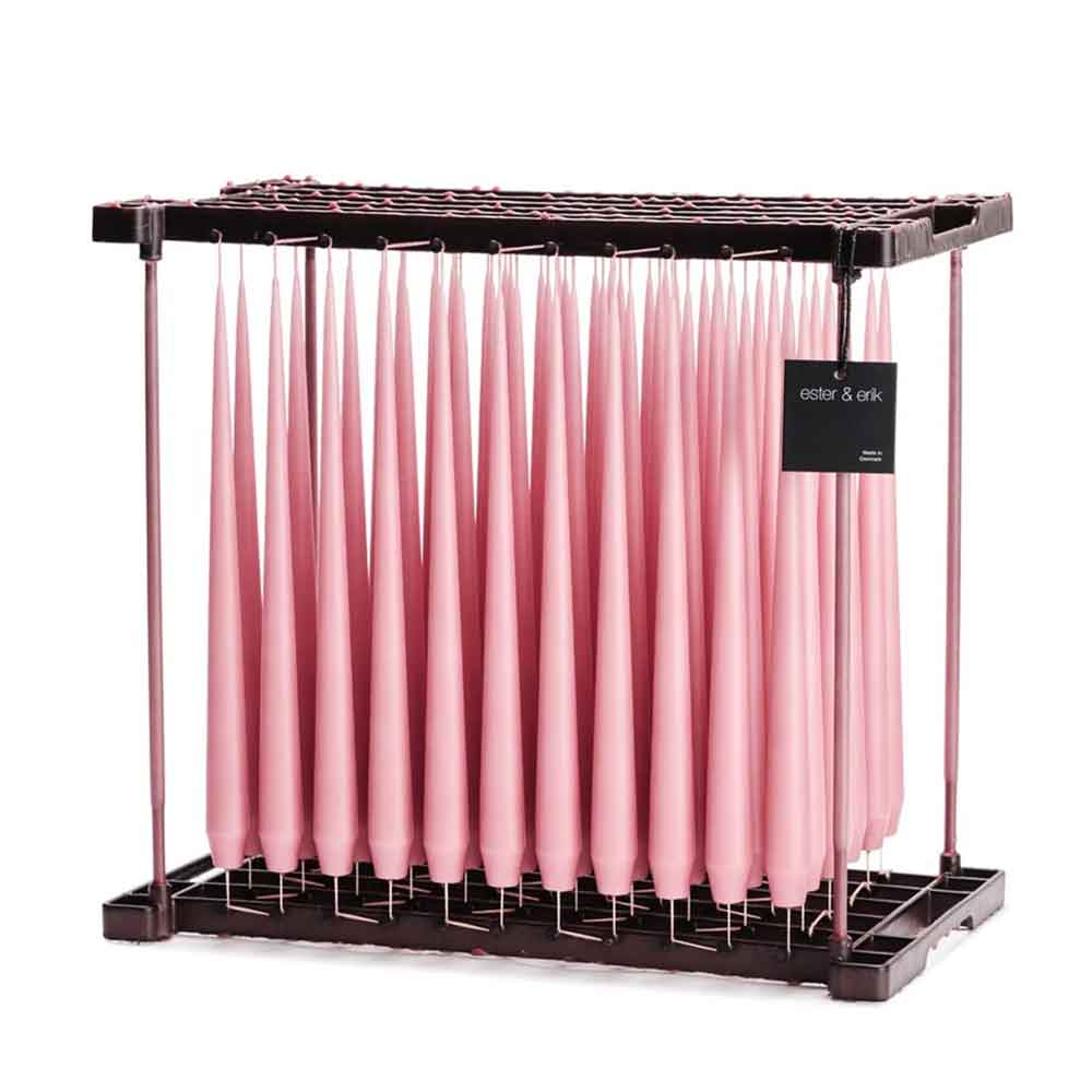 Ester & Erik taper candle OLD ROSE - color no. 39, 2.6 x 32 cm