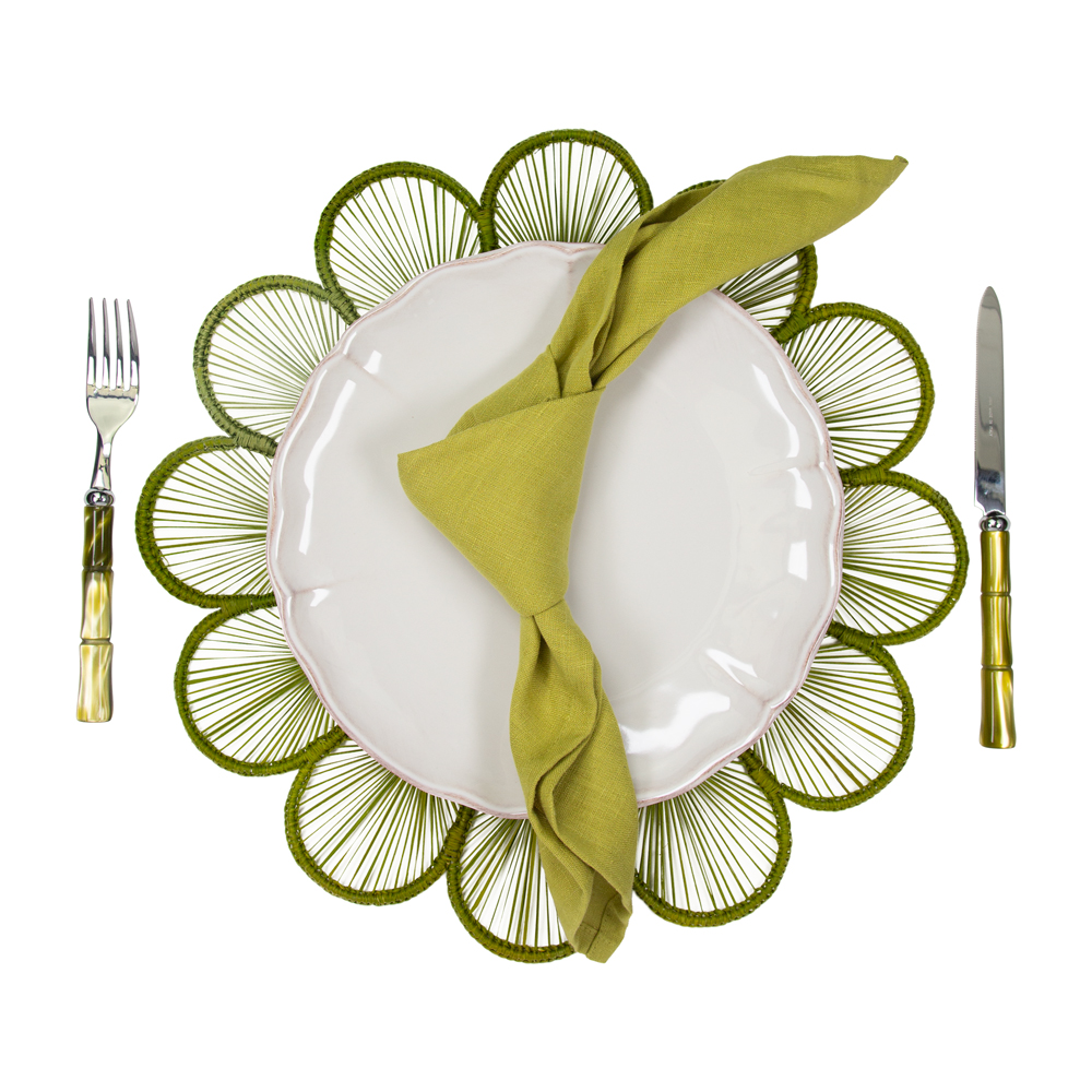 Linen napkin PEAR GREEN Linen napkin PEAR GREEN