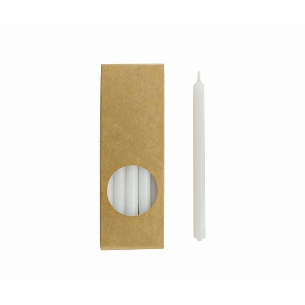 Thin stick candles/tree candles for Stoff Nagel candle holder - white