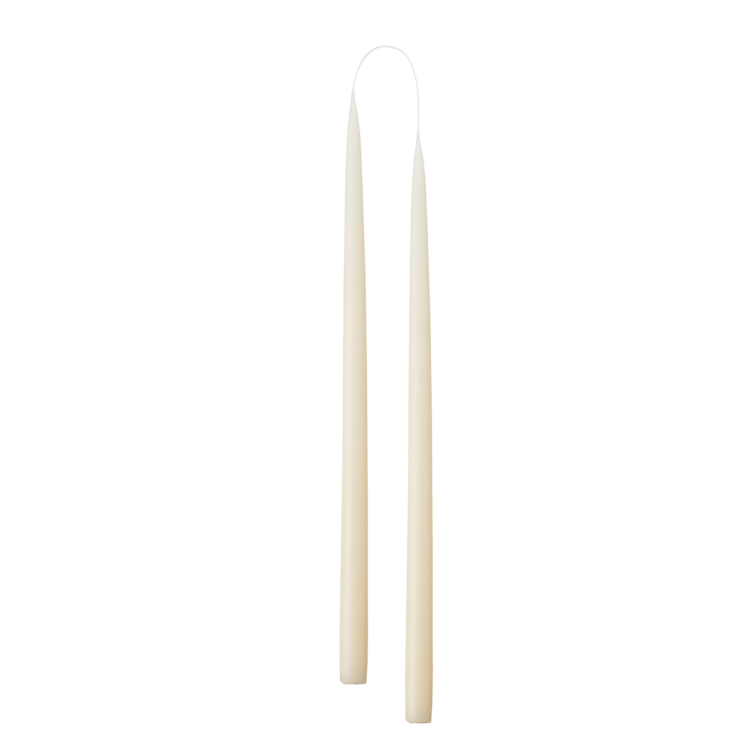 Taper candles WHITE - color no. 1, 2.2 cm x 35 cm - 2 pcs.