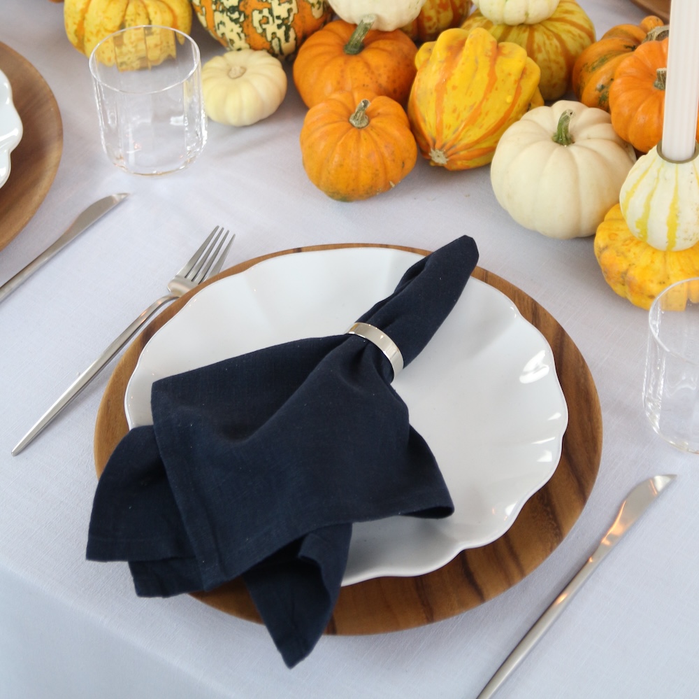 Linen napkin MIDNIGHT BLUE
