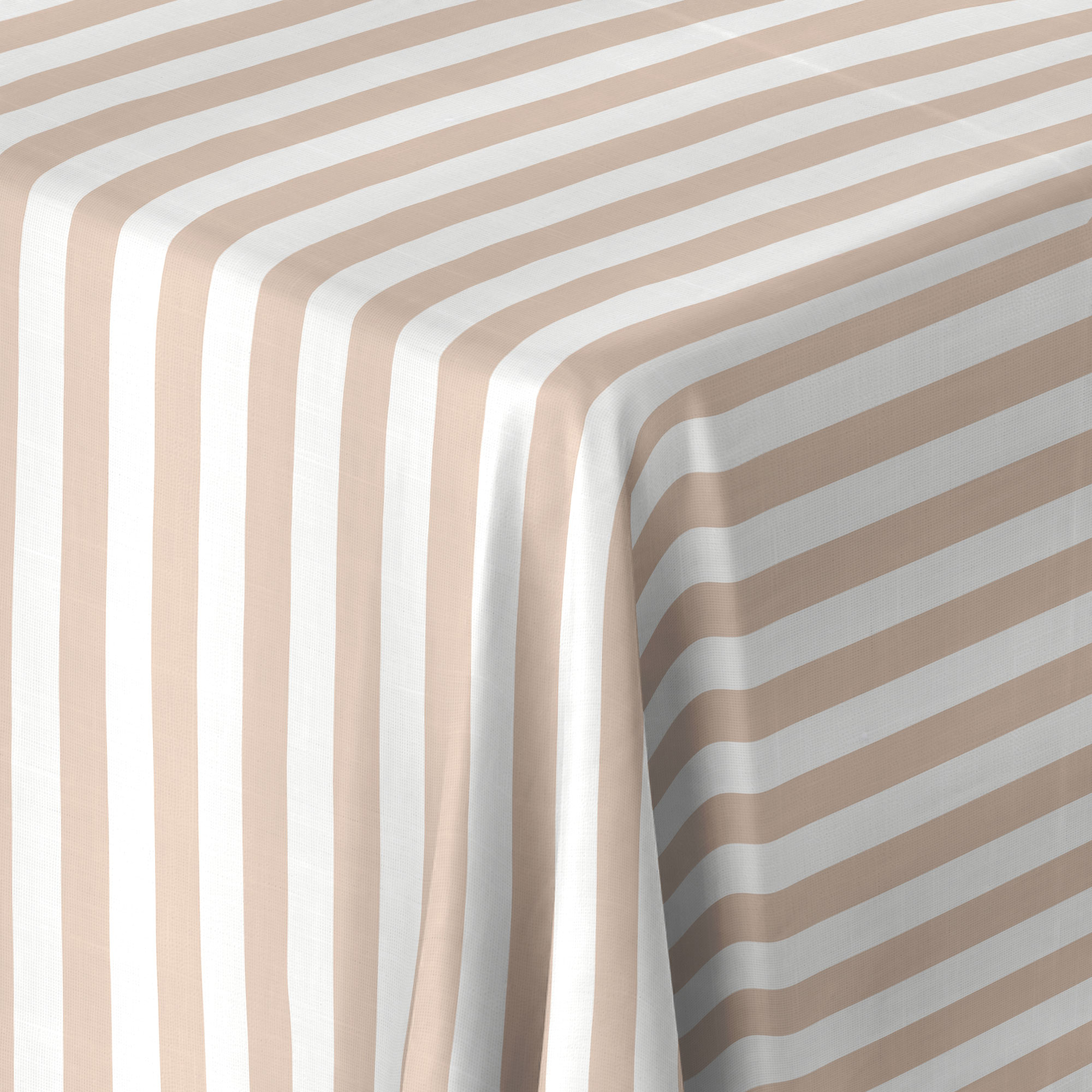 Linen tablecloth STRIPE CHAMPAGNER 40 mm - 130 x 250 cm Linen tablecloth STRIPE CHAMPAGNER 40 mm - 130 x 250 cm