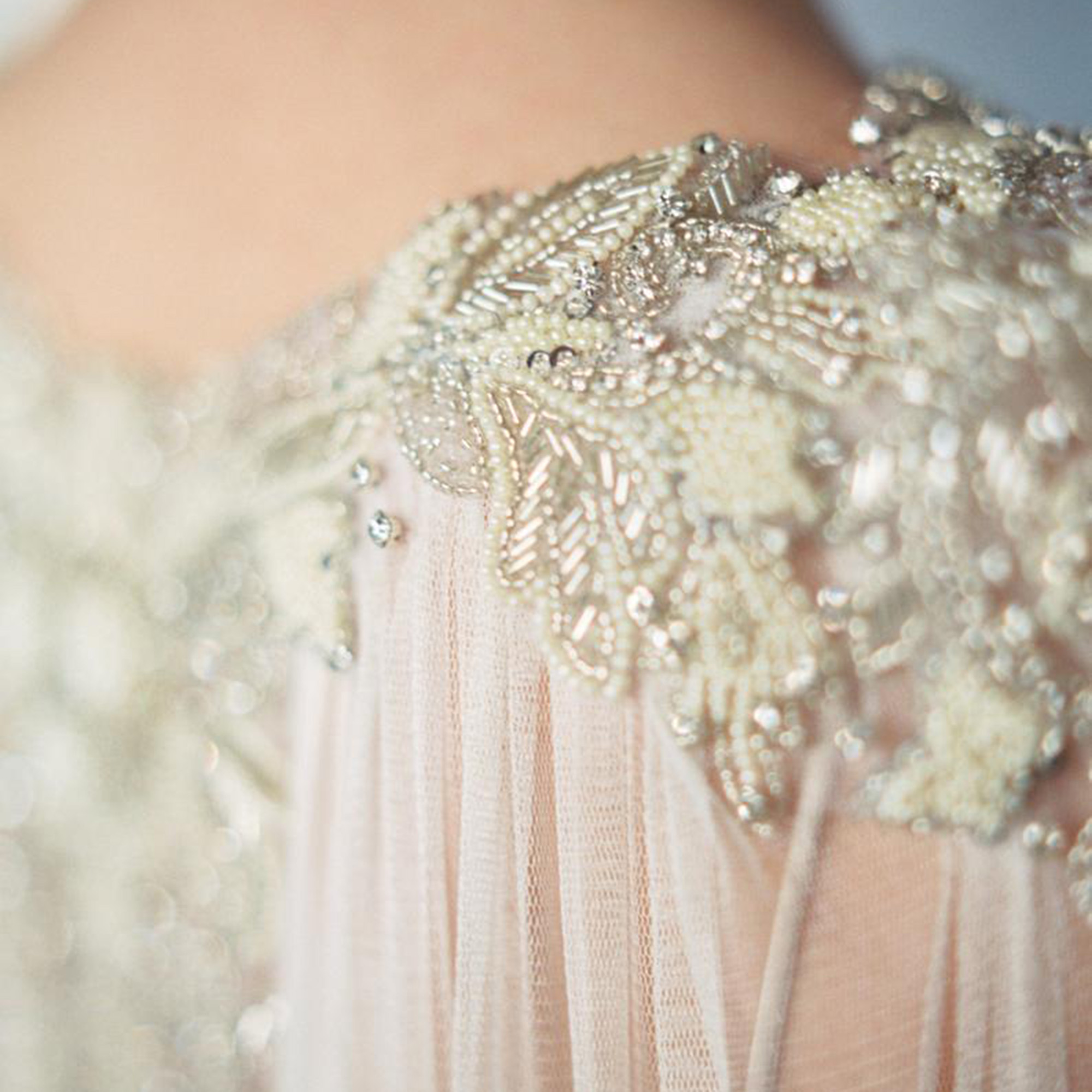 Gibson Bespoke hand-embroidered bridal cape LAKSHMI