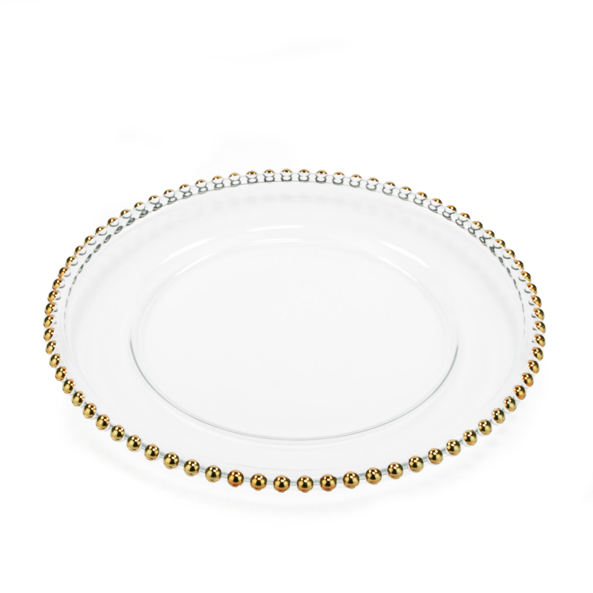 platzteller-pearl-glas-goldrand-2 Charger plate PEARL