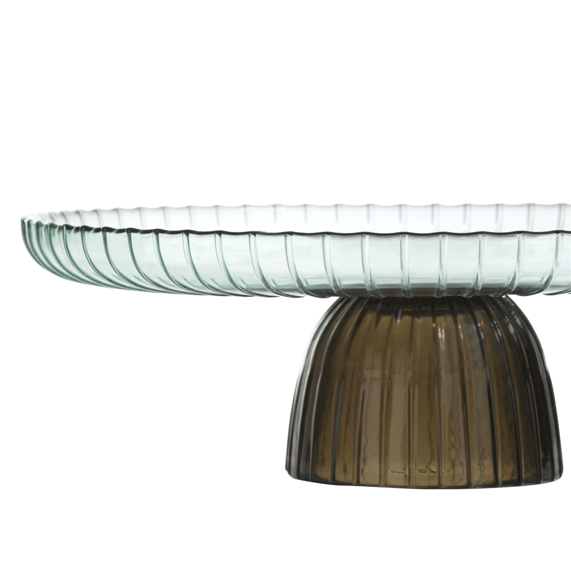Glass cake plate AMALFI