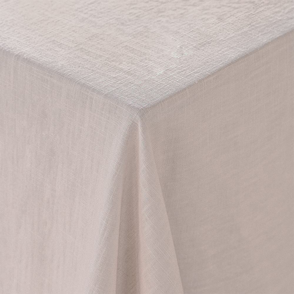 CHAMPAGNER linen tablecloth - 250 x 350 cm with ruffled edge CHAMPAGNER linen tablecloth - 250 x 350 cm with ruffled edge