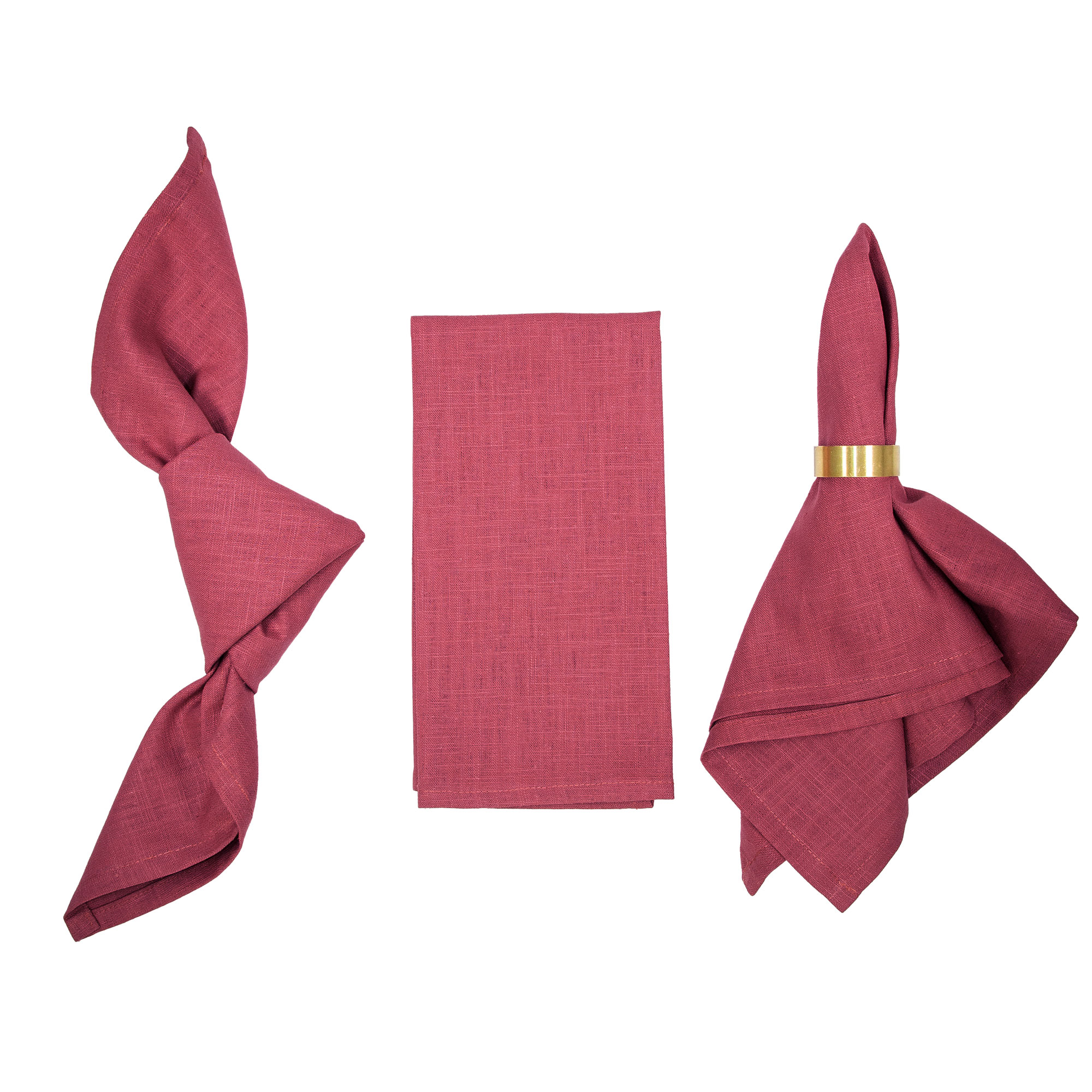 Leinenserviette Stoffserviette Himbeer rot Raspberry red Leinenserviette Stoffserviette Himbeer rot Raspberry red