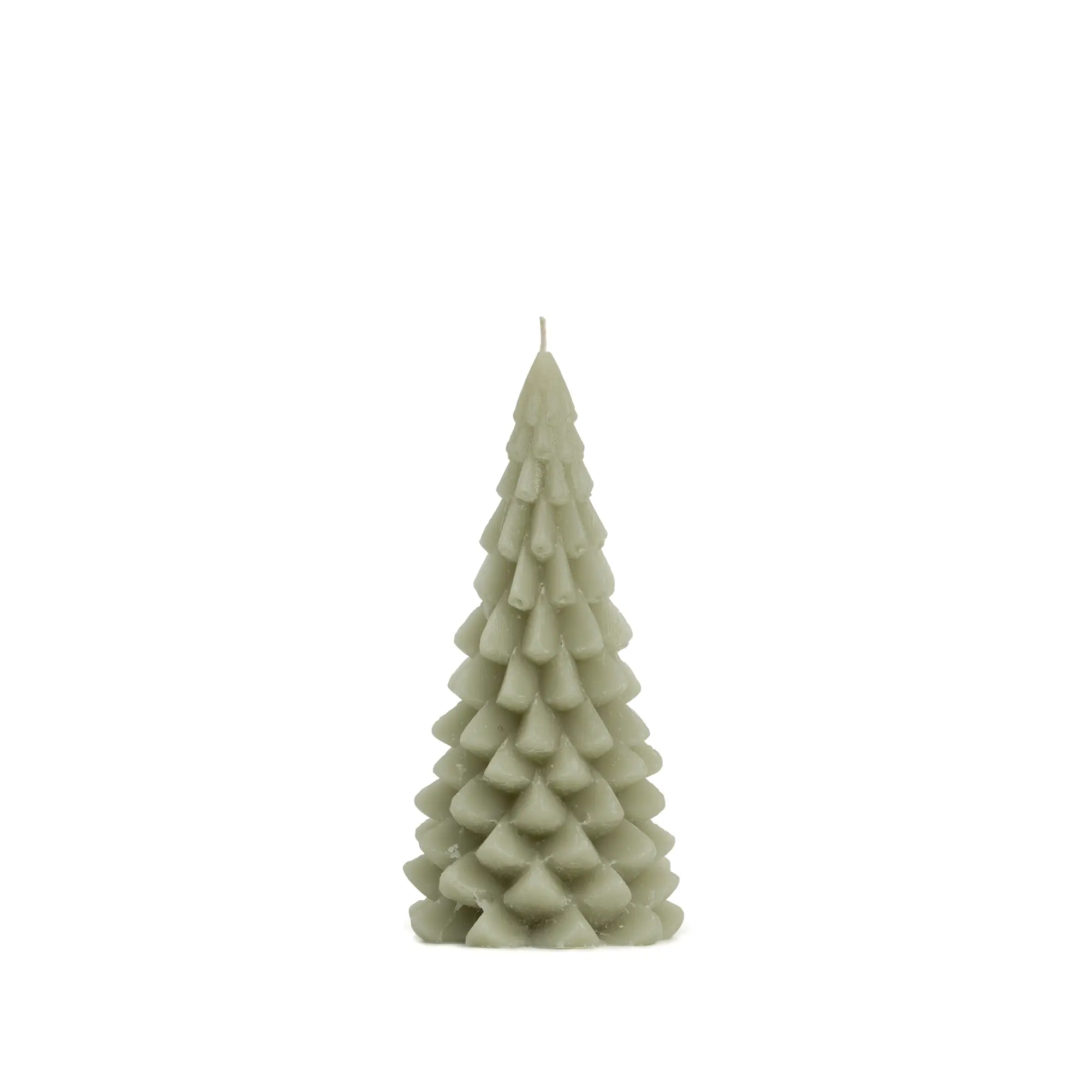 Weihnachtsbaumkerze SALBEIGRÜN, ø 10 x 20 cm | rustik lys Weihnachtsbaumkerze SALBEIGRÜN, ø 10 x 20 cm | rustik lys