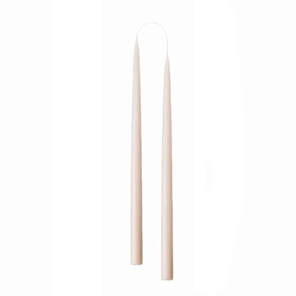 Taper candles NUDE - color no. 08, 2.2 cm x 35 cm - 2 pcs. Taper candles NUDE - color no. 08, 2.2 cm x 35 cm - 2 pcs.