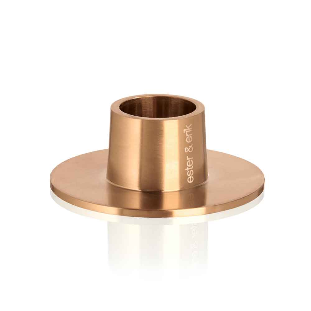 ester-erik-kerzenstaender-rosegold-matt-M Ester & Erik Candleholder, size M - rose gold matt