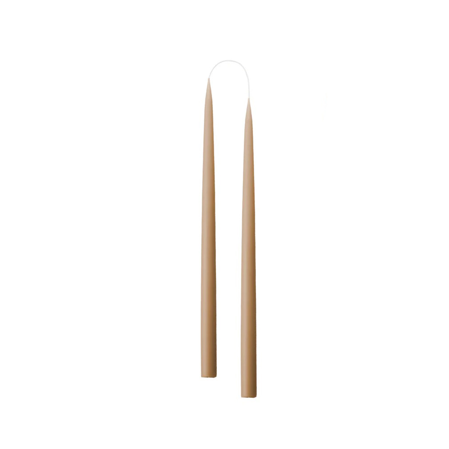 Taper candles WHITE - color no. 1, 2.2 cm x 35 cm - 2 pcs.