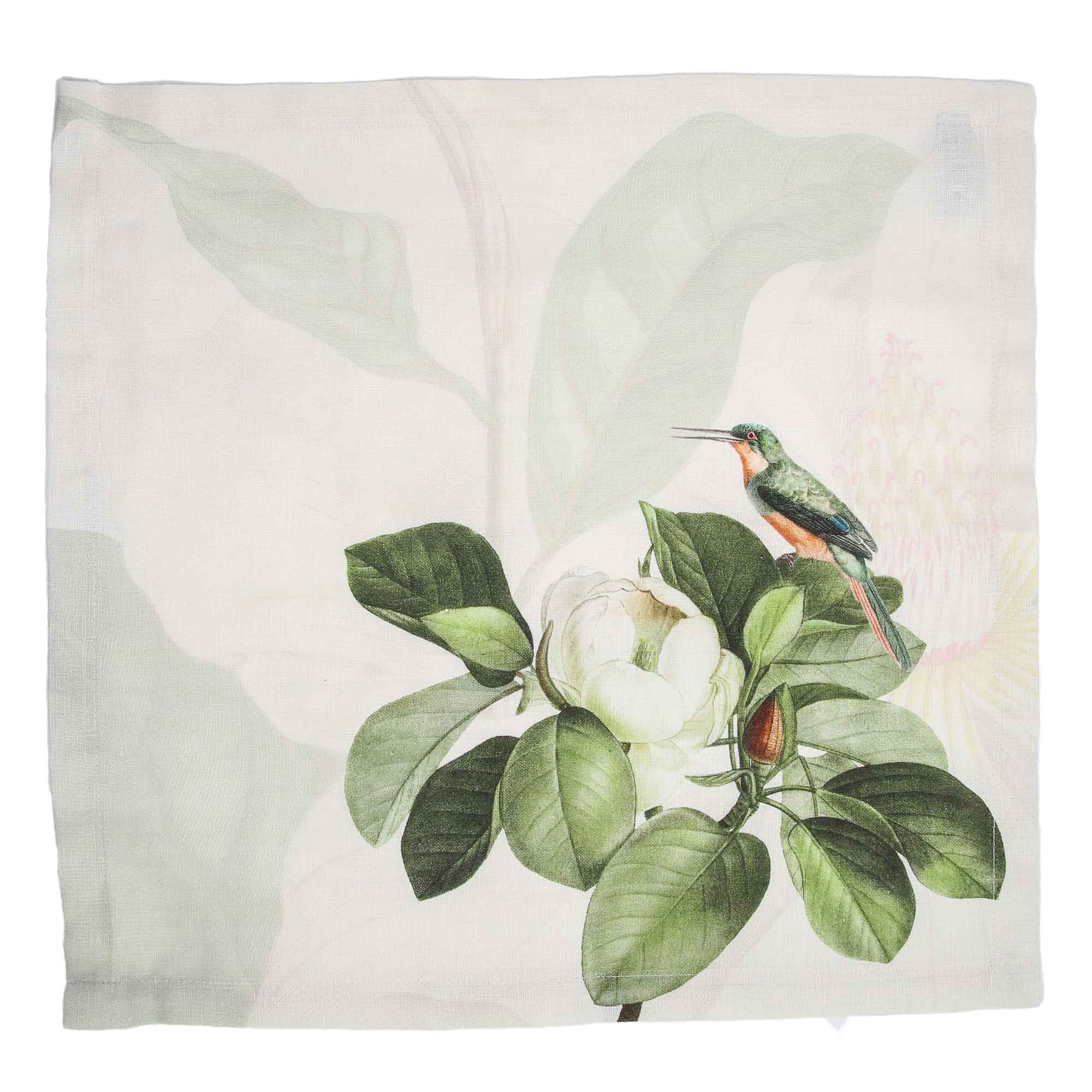 leinenservietten-bedruckt-magnolia-motiv-2 Linen napkin MAGNOLIA