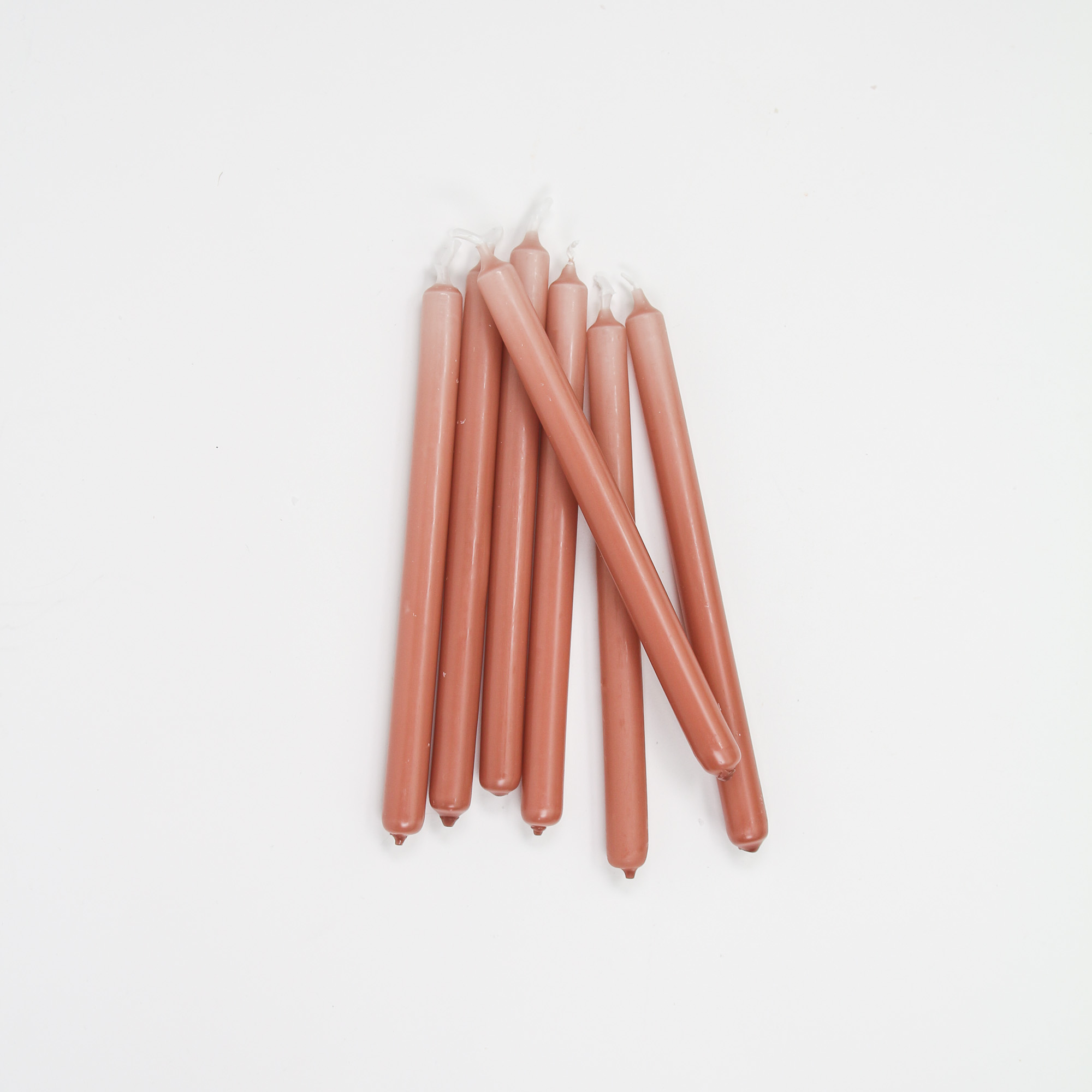 Thin stick candles/tree candles for Stoff Nagel candle holders - blush