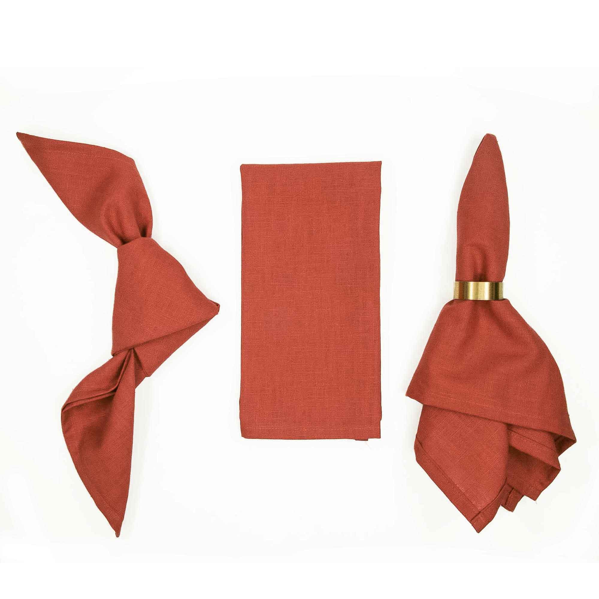 Leinenserviette Stoffserviette Siena Braun Burnt Siena Leinenserviette Stoffserviette Siena Braun Burnt Siena