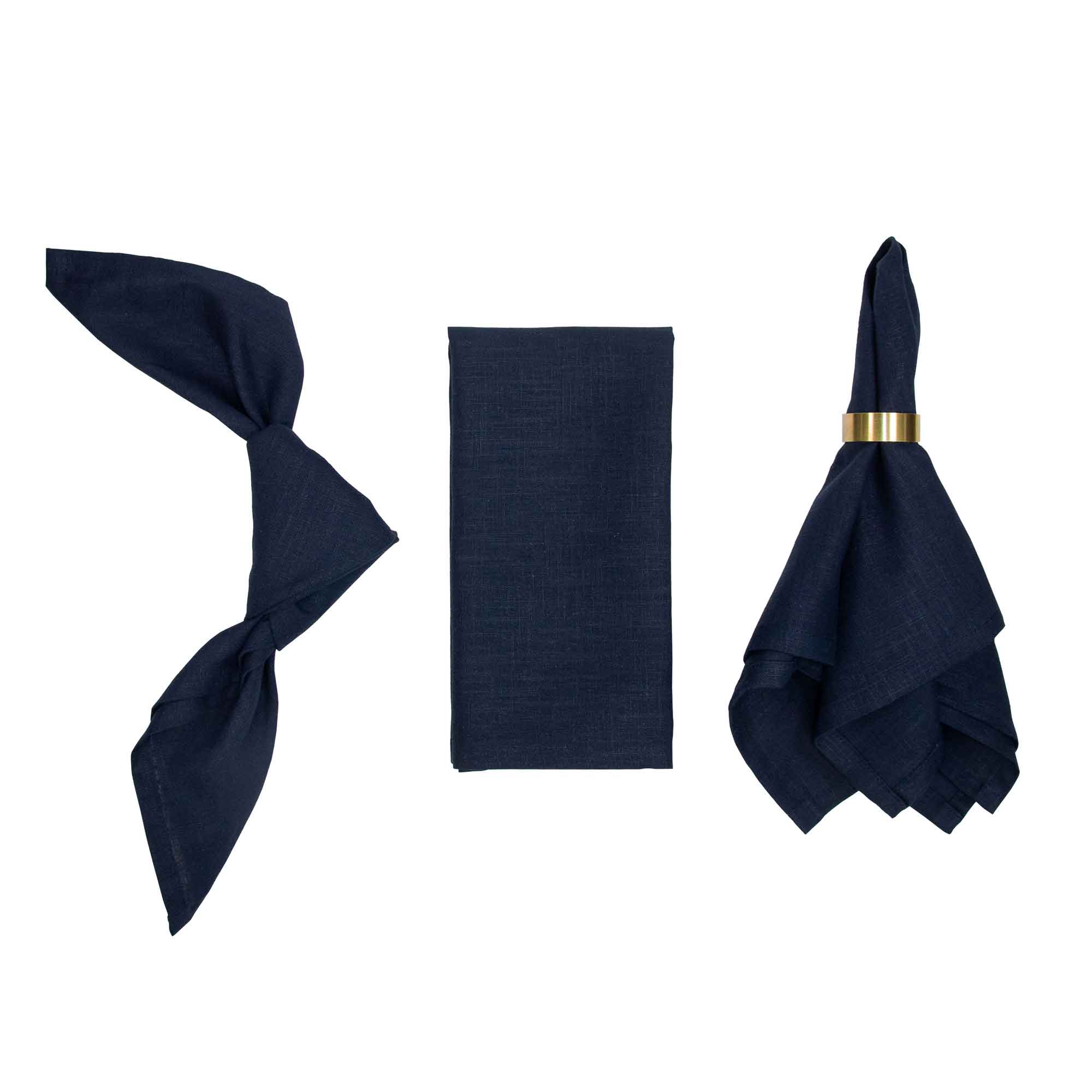 Leinenserviette Stoffserviette Mitternachtsblau Midnight blue