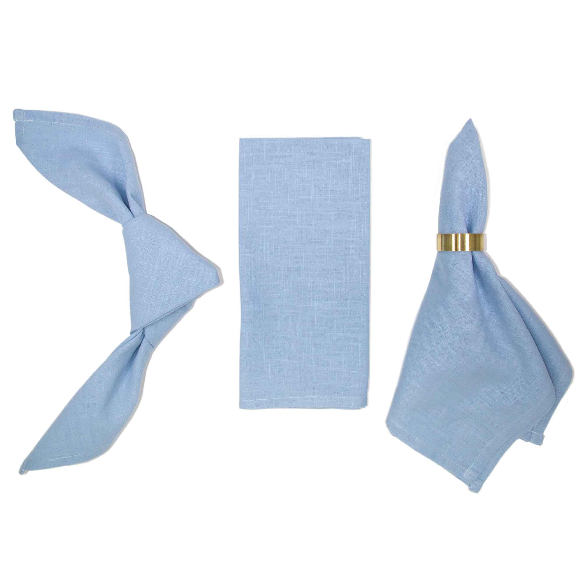 Leinenserviette Stoffserviette Hellbau light blue Leinenserviette Stoffserviette Hellbau light blue