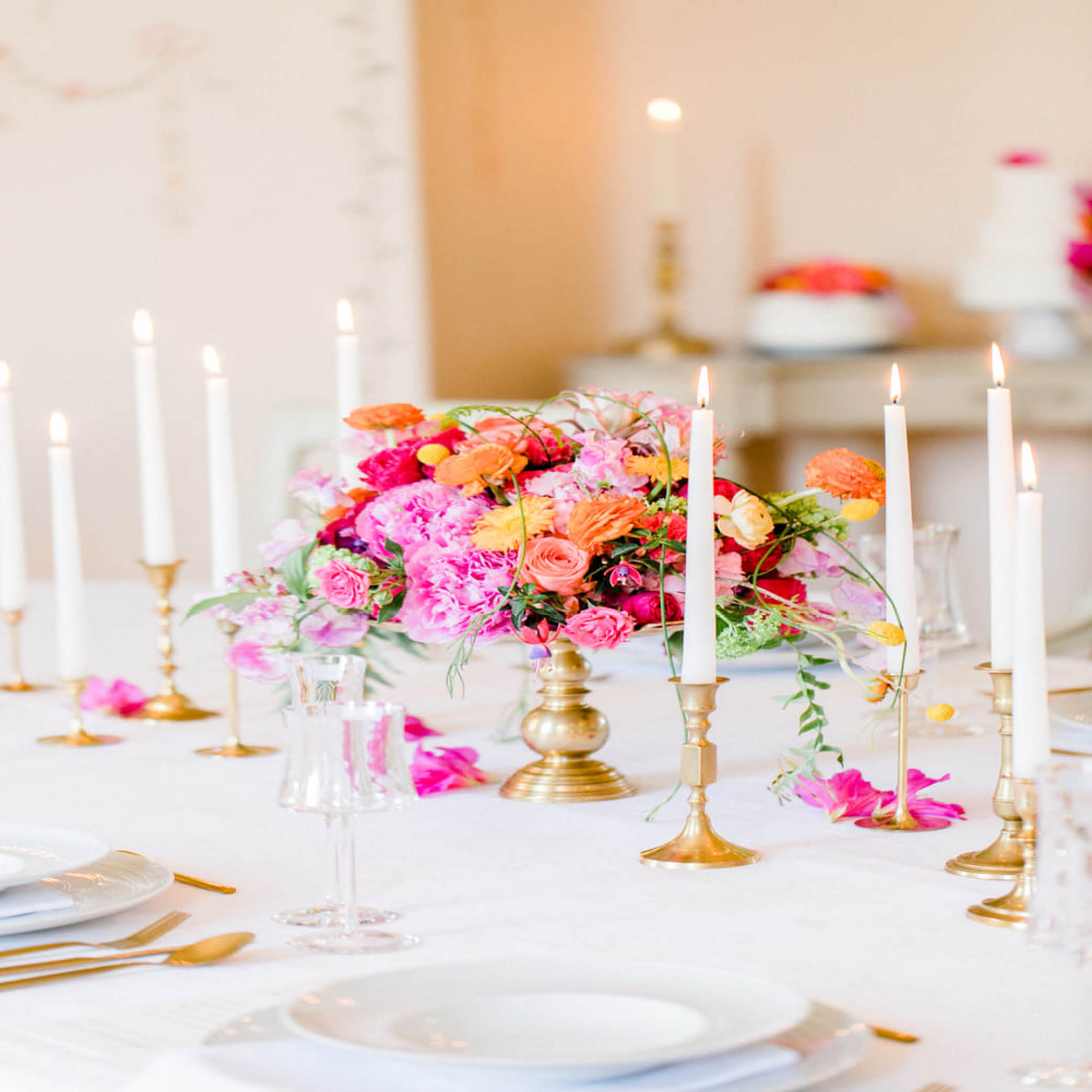 dekoverleih-kerzensta-nder Candlestick VINTAGE - gold