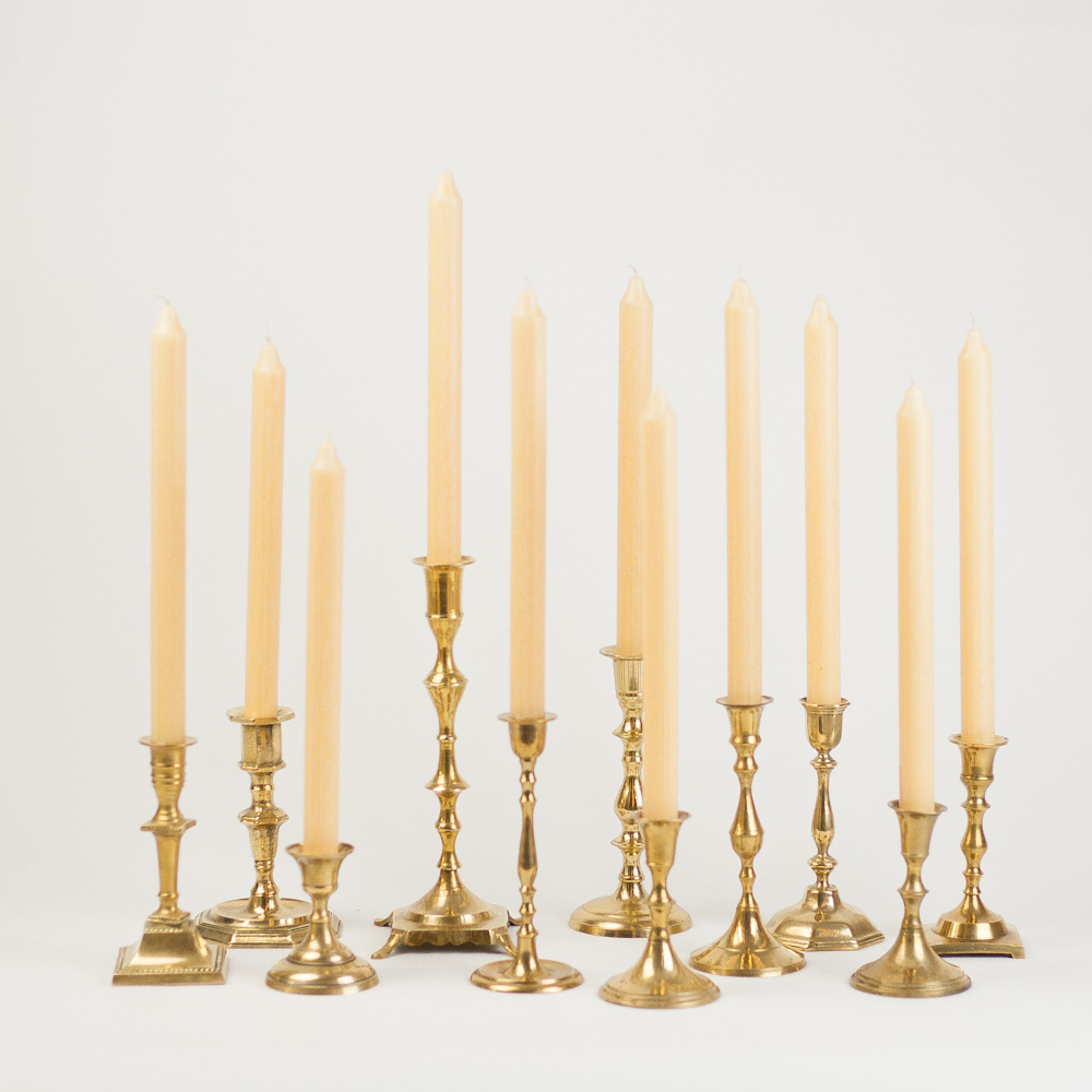 kerzenstaender-hochzeit-mieten-messing-gold-vintage-kerzen Candlestick VINTAGE - gold