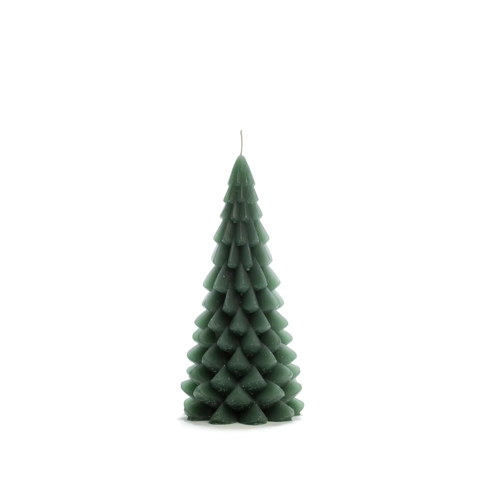 Weihnachtsbaumkerze TANNENGRÜN, ø 10 x 20 cm | rustik lys