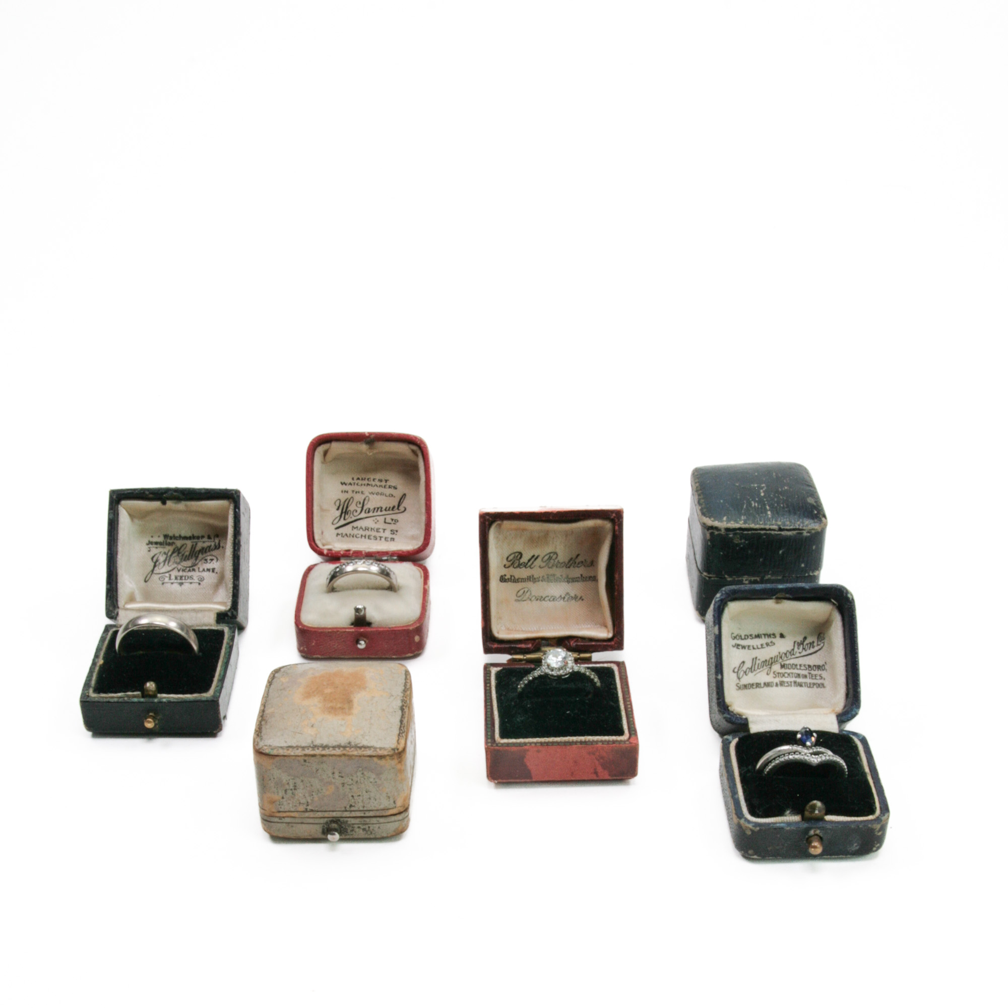 antike-ringboxen-2 Antique red ring box H. Samuel