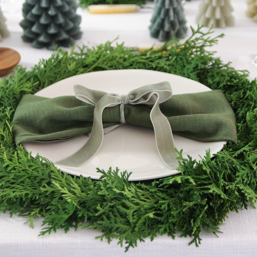 Linen napkin FERN GREEN Linen napkin FERN GREEN