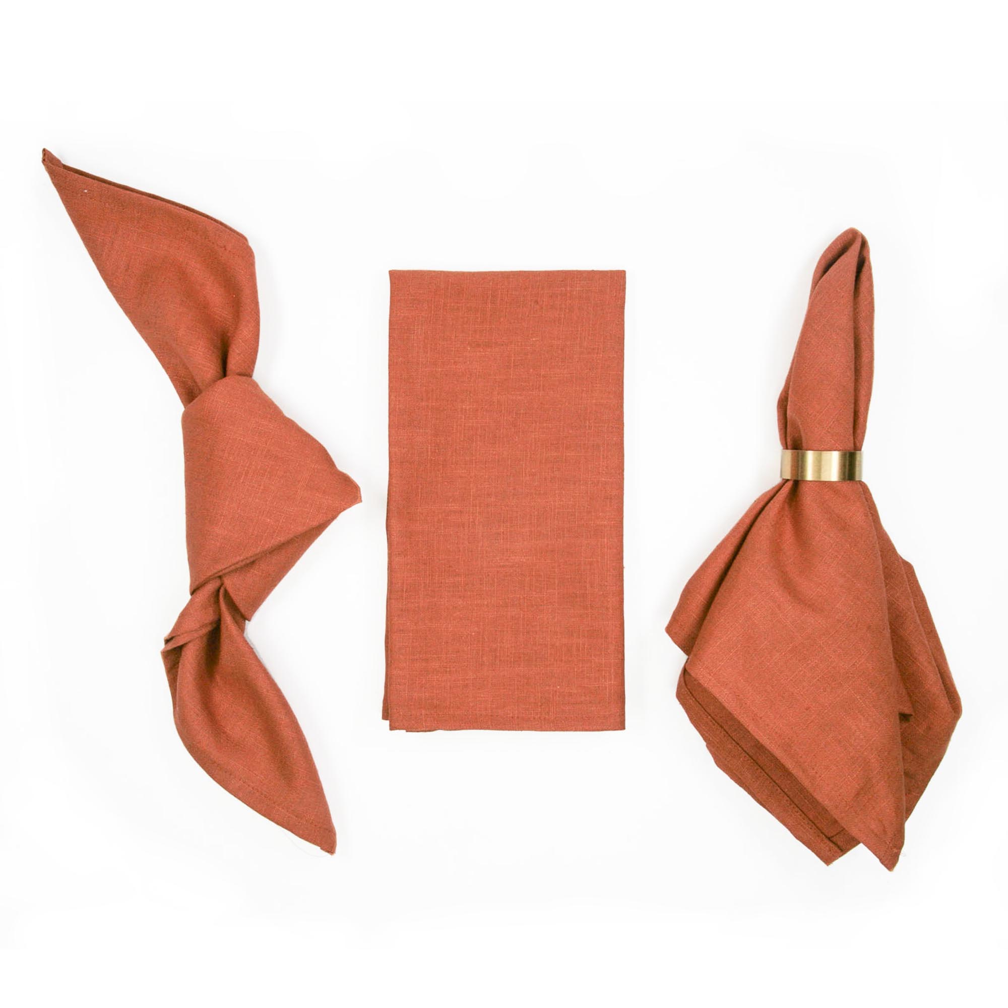 silk-linen-leinenserviette-stoffserviette-terrakotta Linen napkin TERRAKOTTA