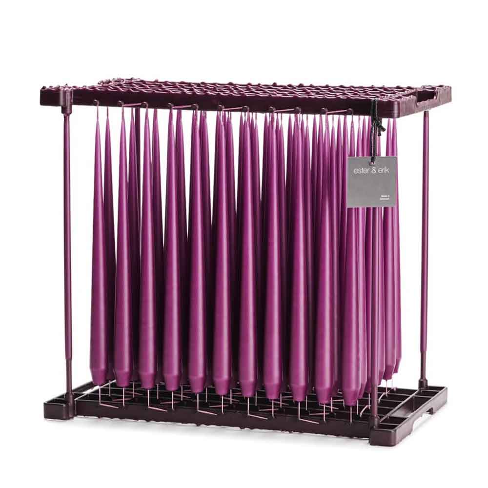 Ester & Erik taper candle PLUM SYRUP - color no. 46, 2.6 x 32 cm Ester & Erik taper candle PLUM SYRUP - color no. 46, 2.6 x 32 cm