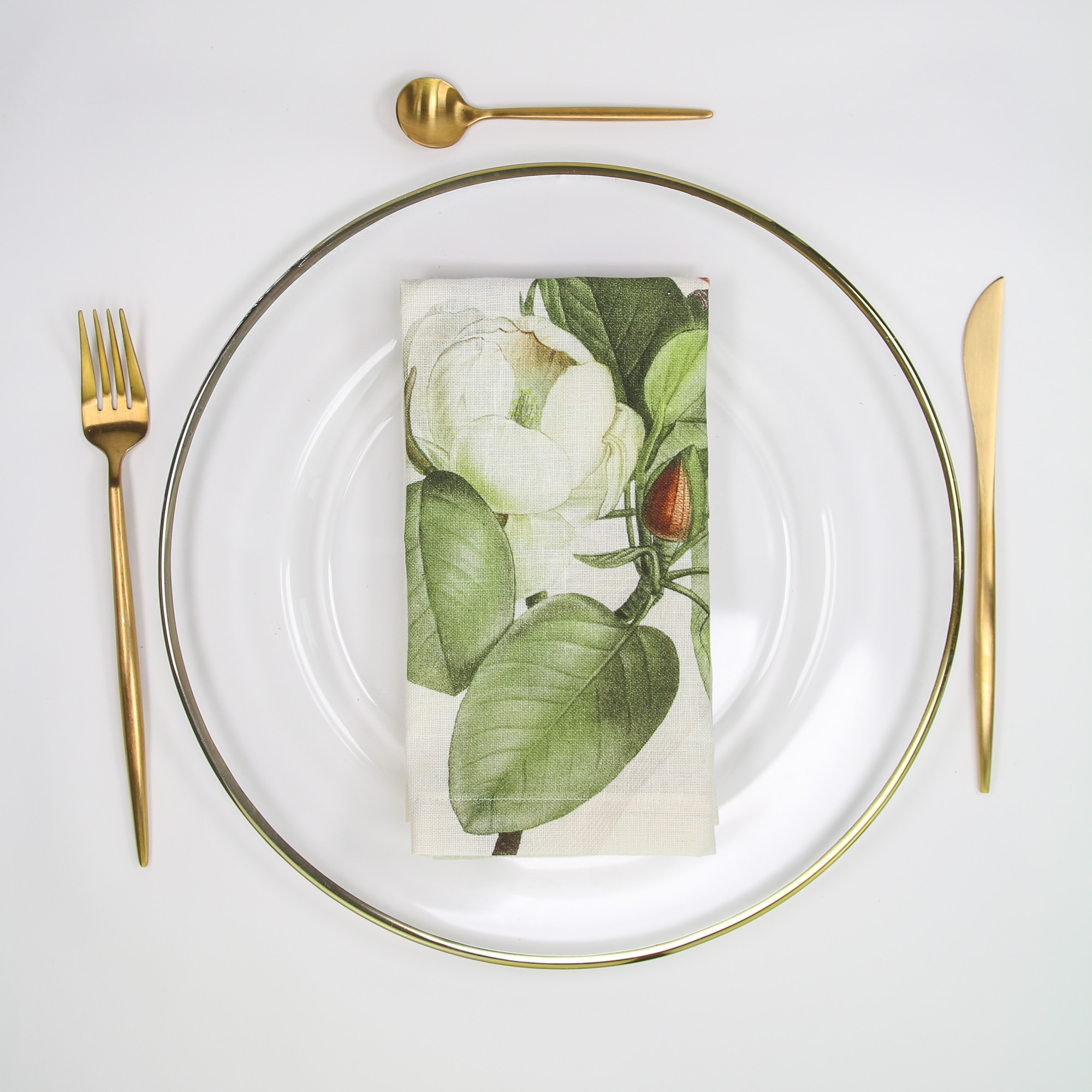 leinenservietten-bedruckt-magnolia-mood-1 Linen napkin MAGNOLIA