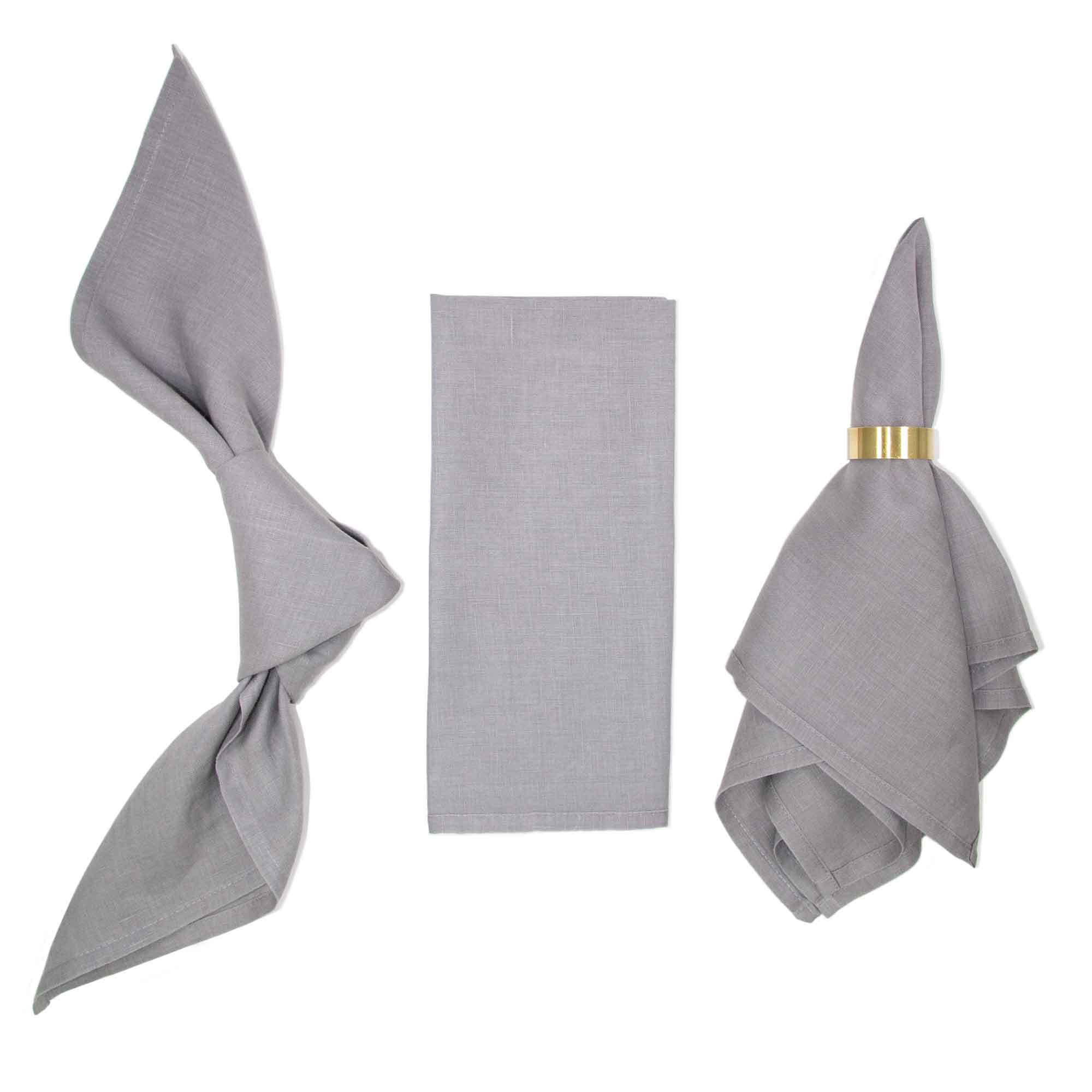 Leinenserviette Stoffserviette Grau grey Leinenserviette Stoffserviette Grau grey