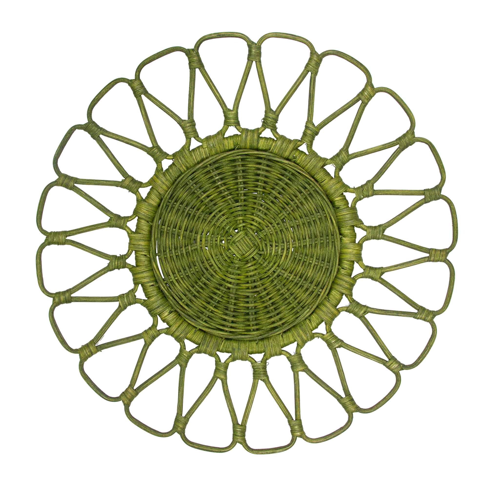 platzteller-petal-rattan-gruen Place mat PETAL green Rattan