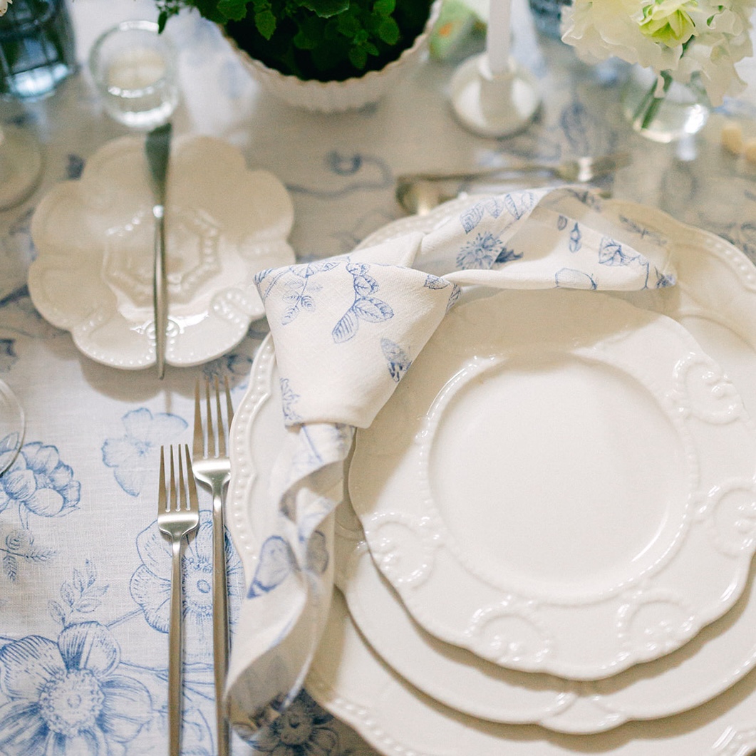 Linen napkin FRENCH COUNTRYSIDE blue Linen napkin FRENCH COUNTRYSIDE blue
