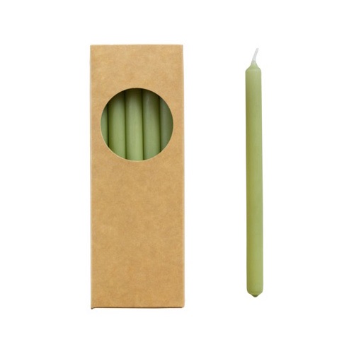 Thin stick candles/tree candles for Stoff Nagel candle holder - linen gray